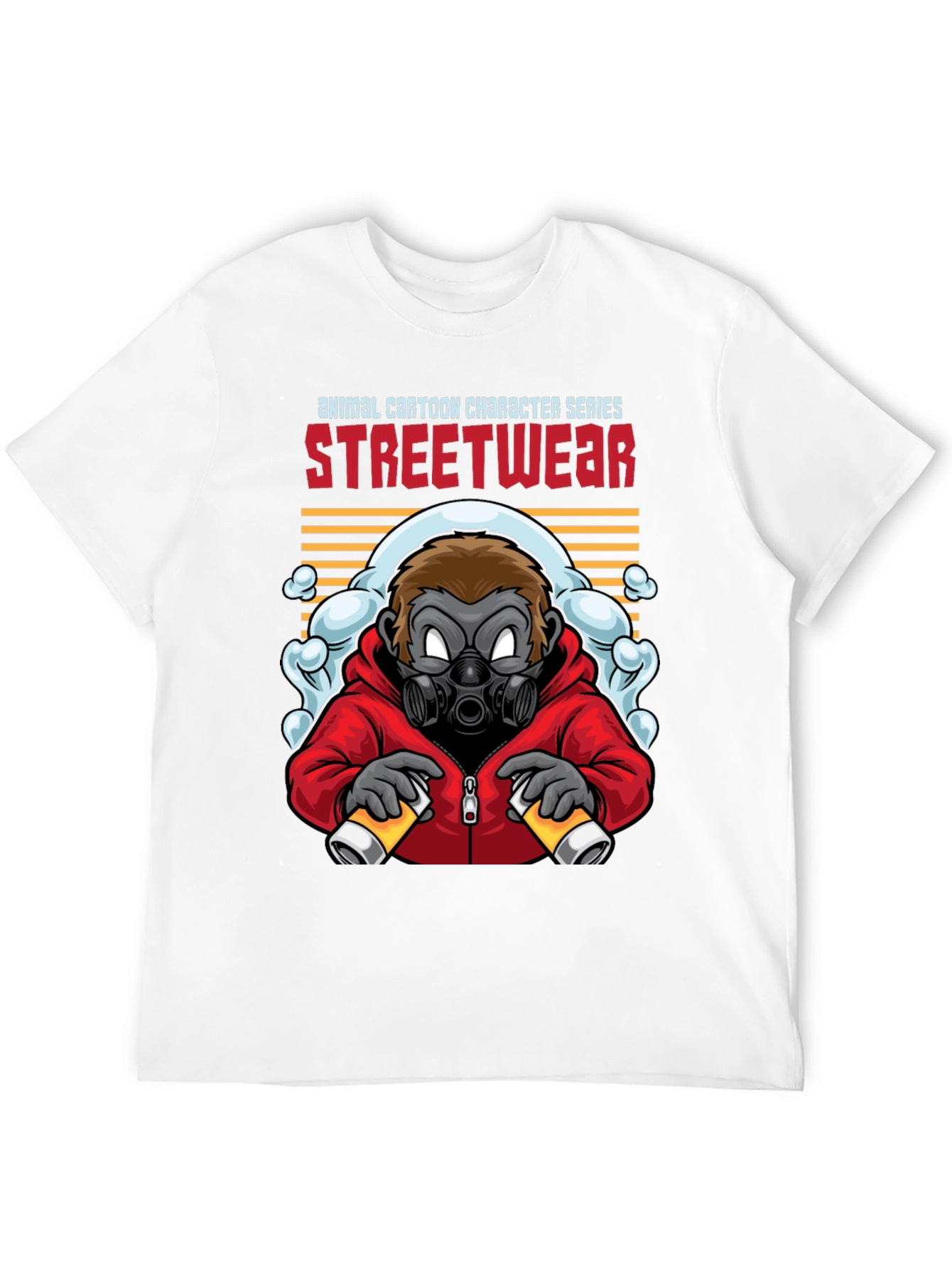 Streetwear Gorilla Graphic Black T-Shirt