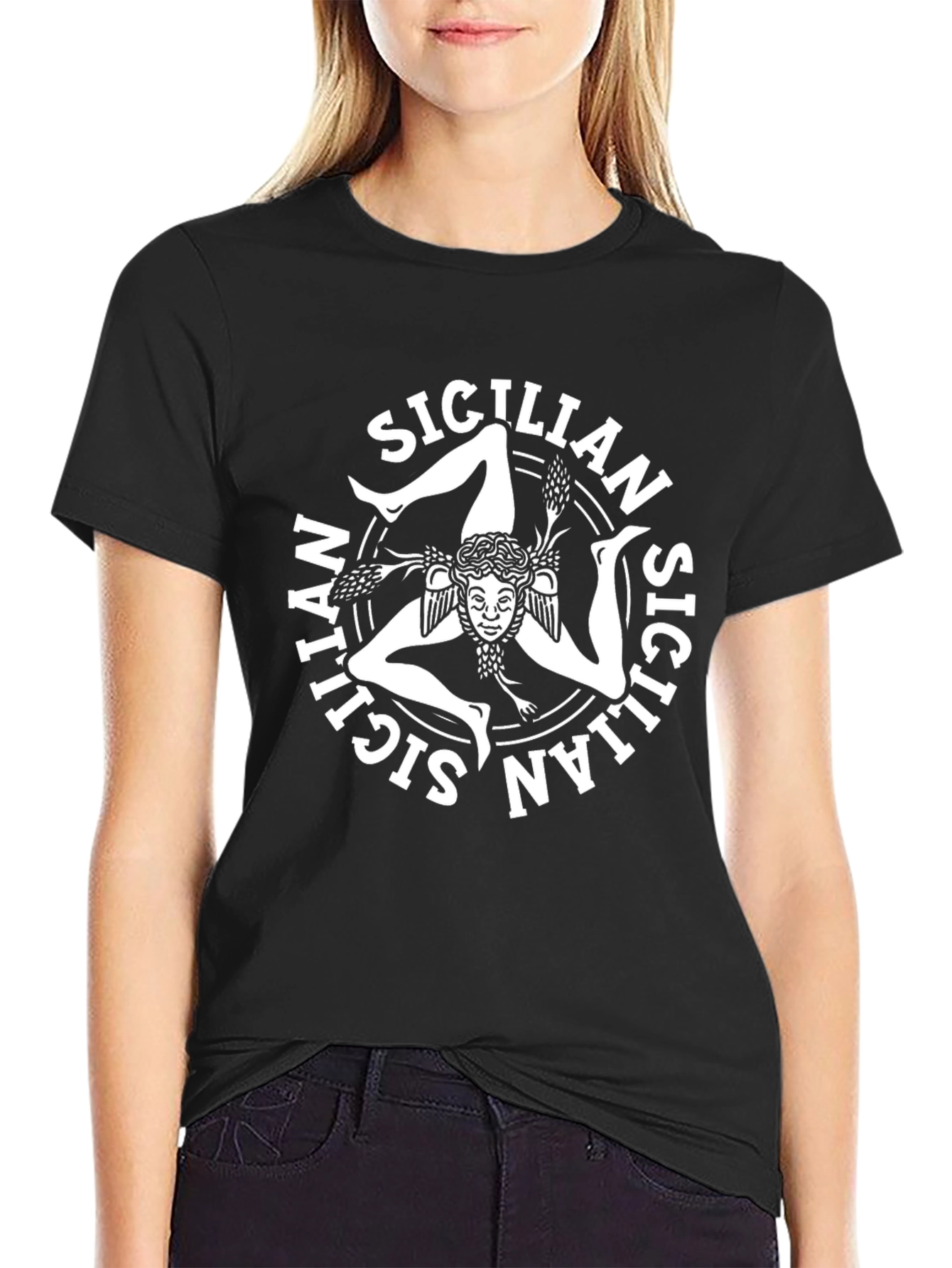 Sicilian Trinacria Symbol T-Shirt