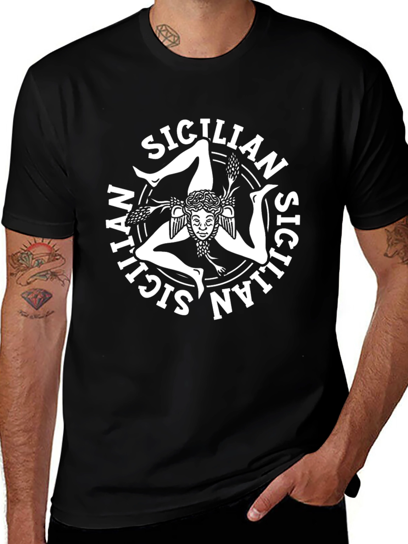 Sicilian Trinacria Symbol T-Shirt