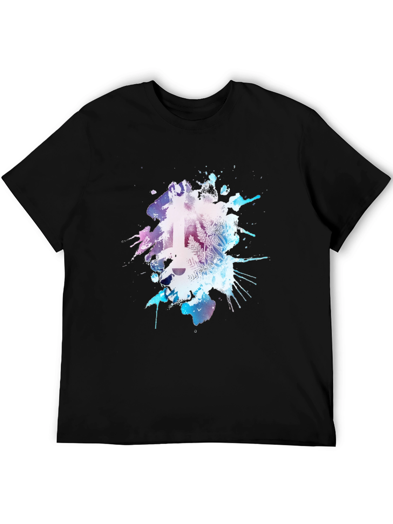 Abstract Guitar Graphic Tee - Mens Black T-Shirt