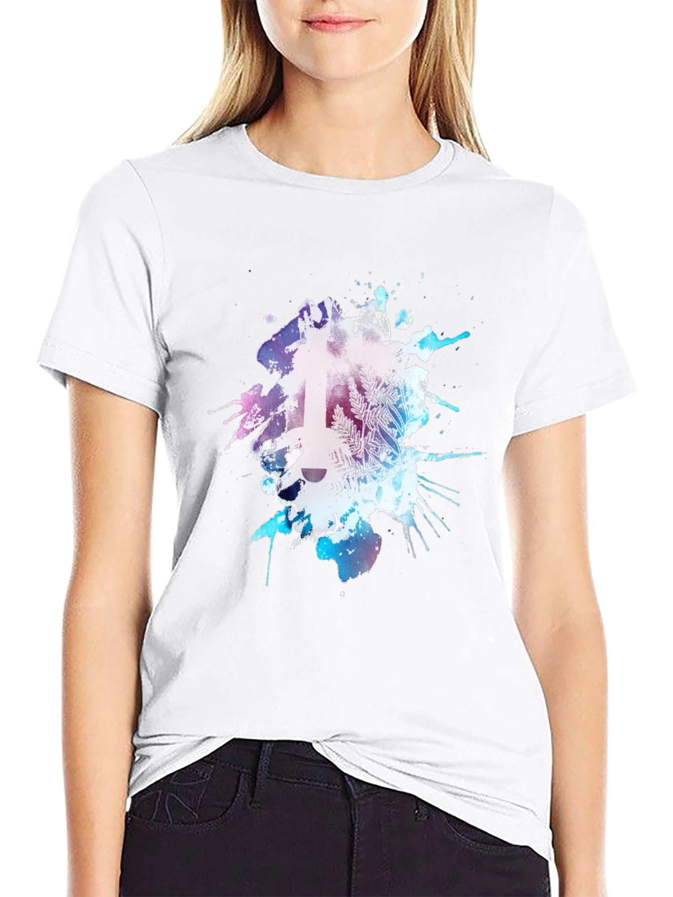 Abstract Guitar Graphic Tee - Mens Black T-Shirt