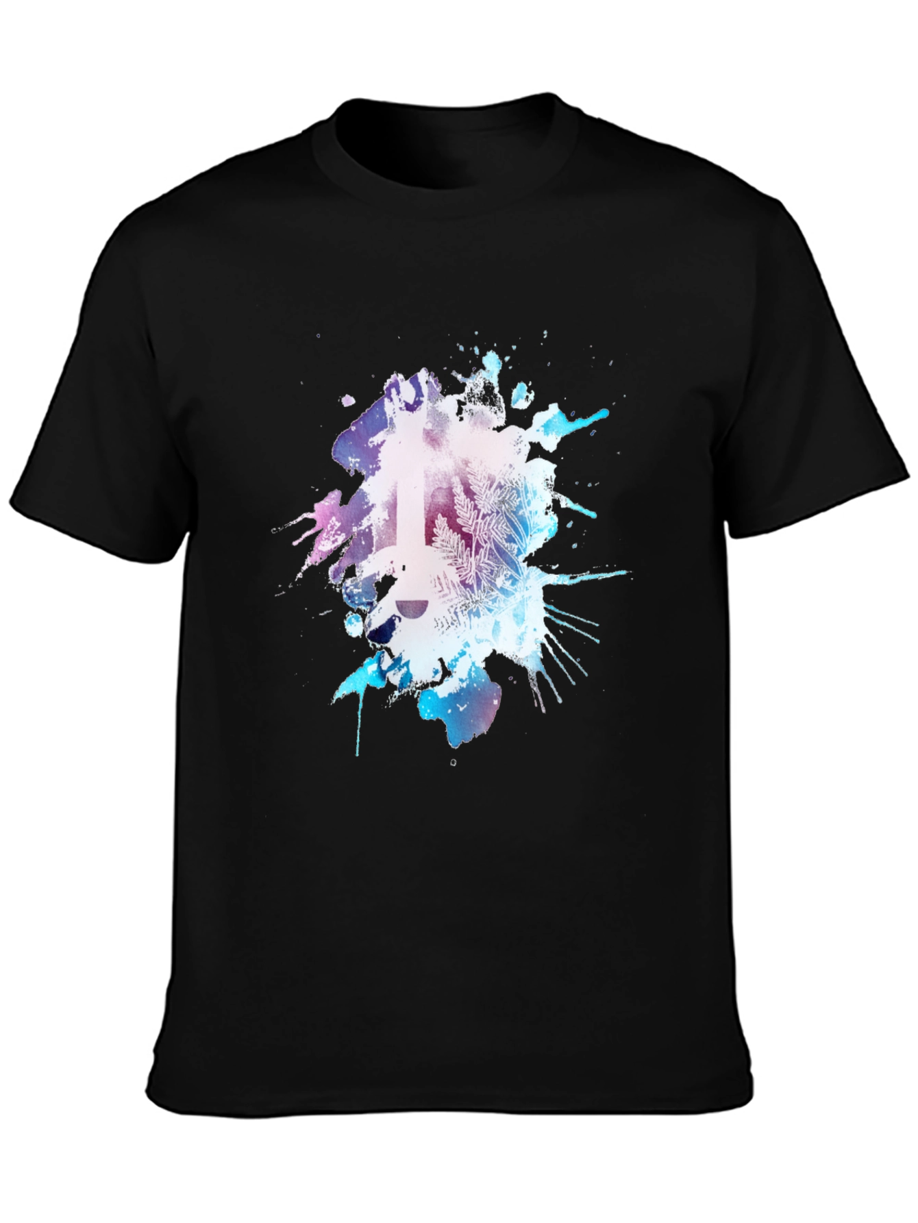 Abstract Guitar Graphic Tee - Mens Black T-Shirt