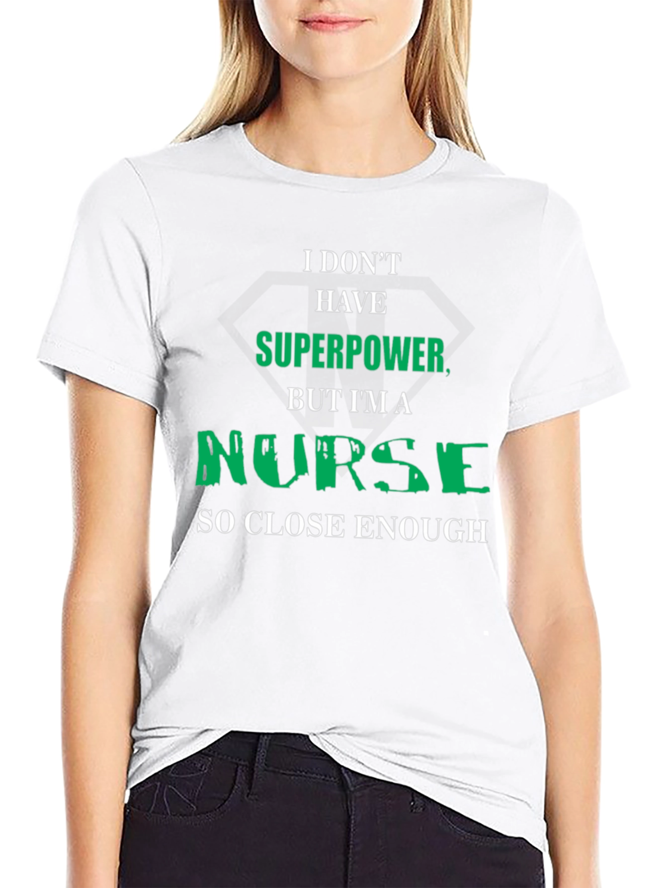 Funny Nurse Superpower Graphic T-Shirt
