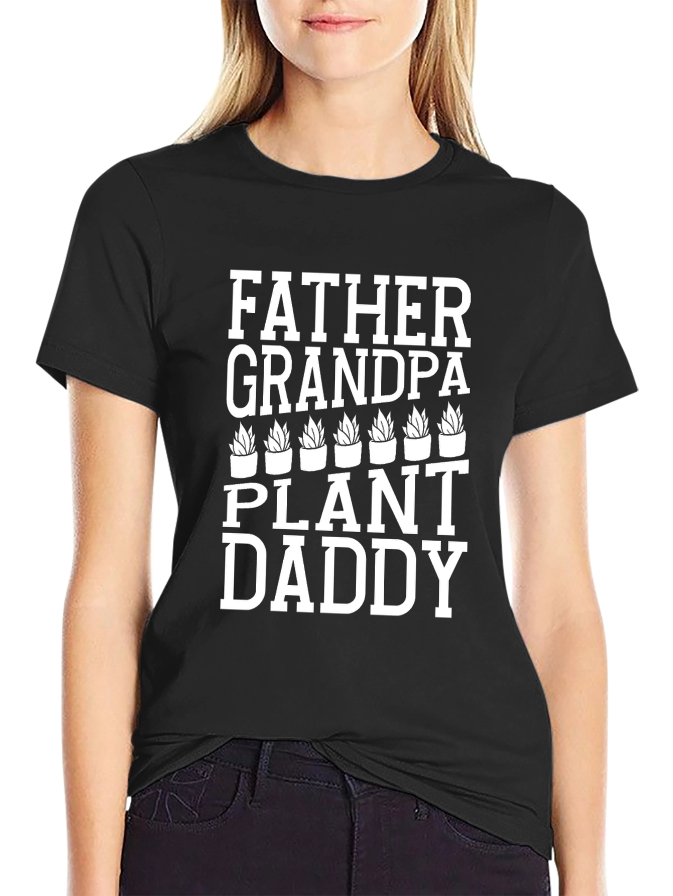 Father Grandpa Plant Daddy Graphic T-Shirt