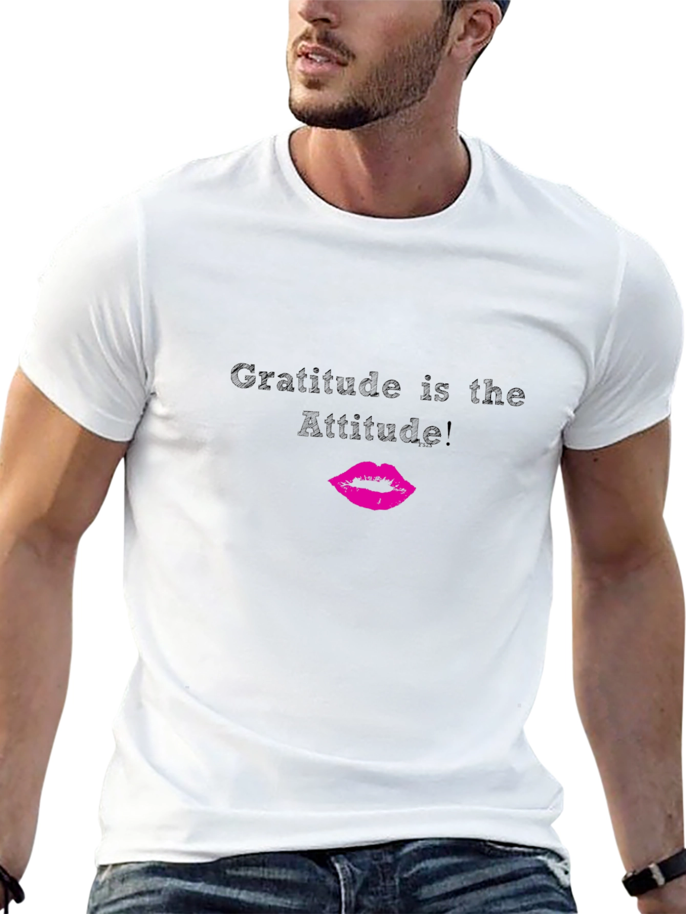 Gratitude Attitude Black Graphic Tee