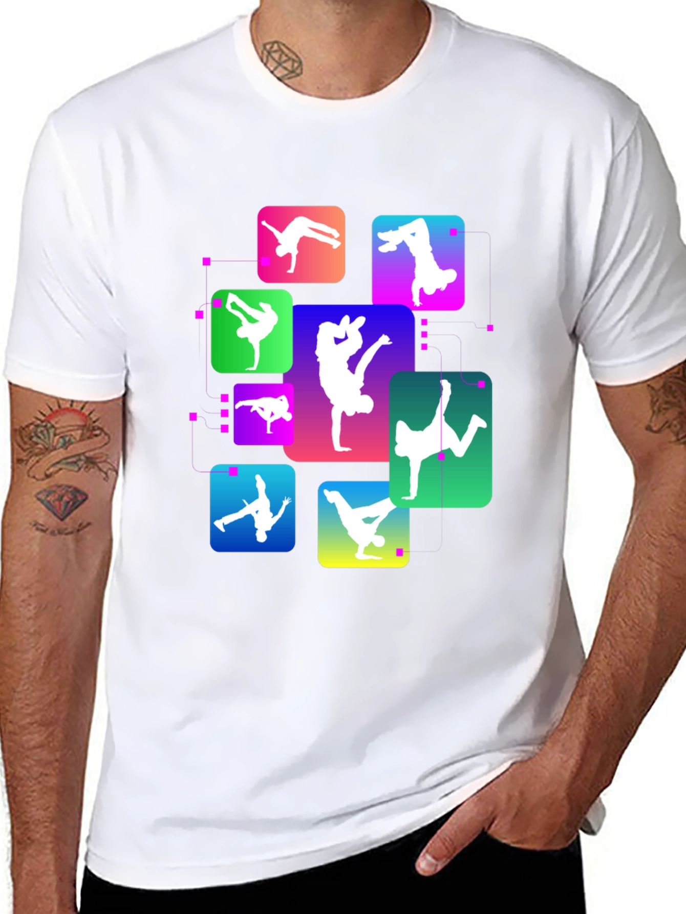 Breakdance Graphic Black T-Shirt