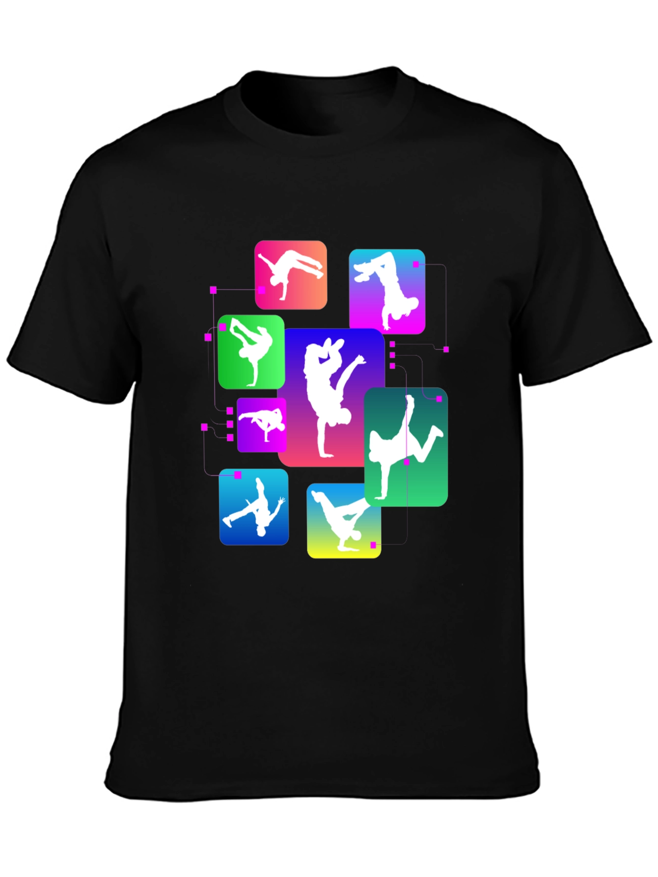 Breakdance Graphic Black T-Shirt