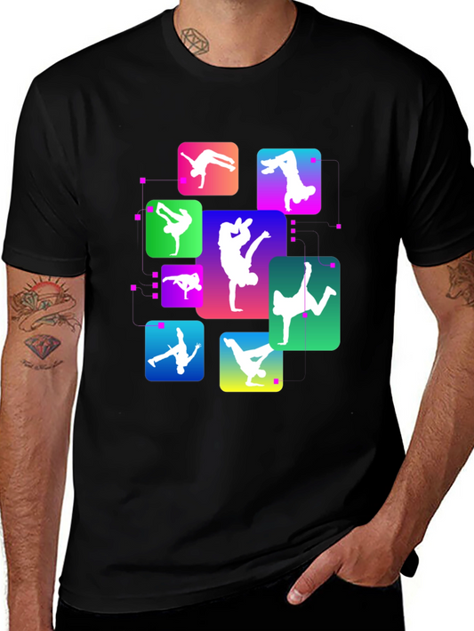 Breakdance Graphic Black T-Shirt