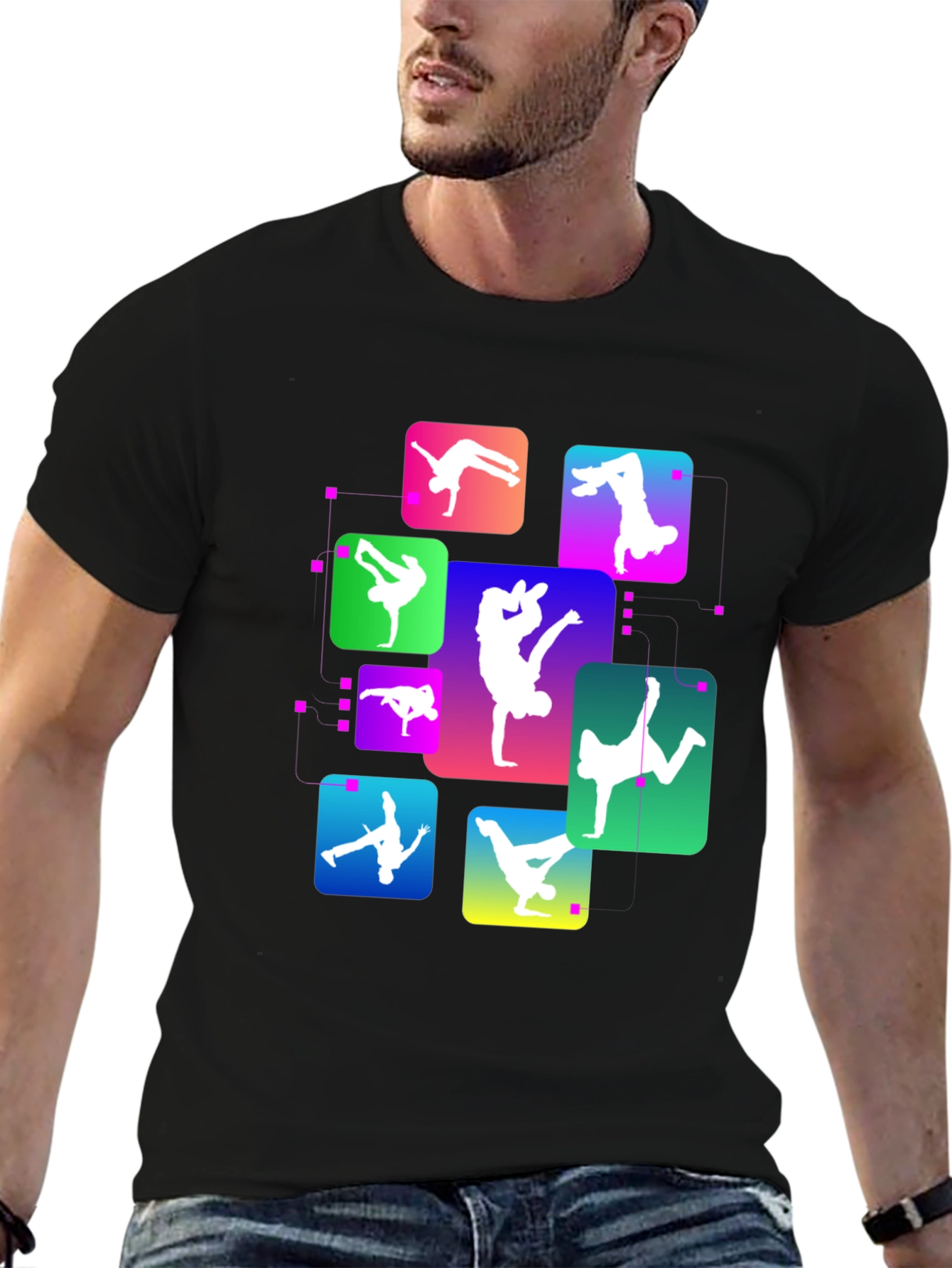 Breakdance Graphic Black T-Shirt