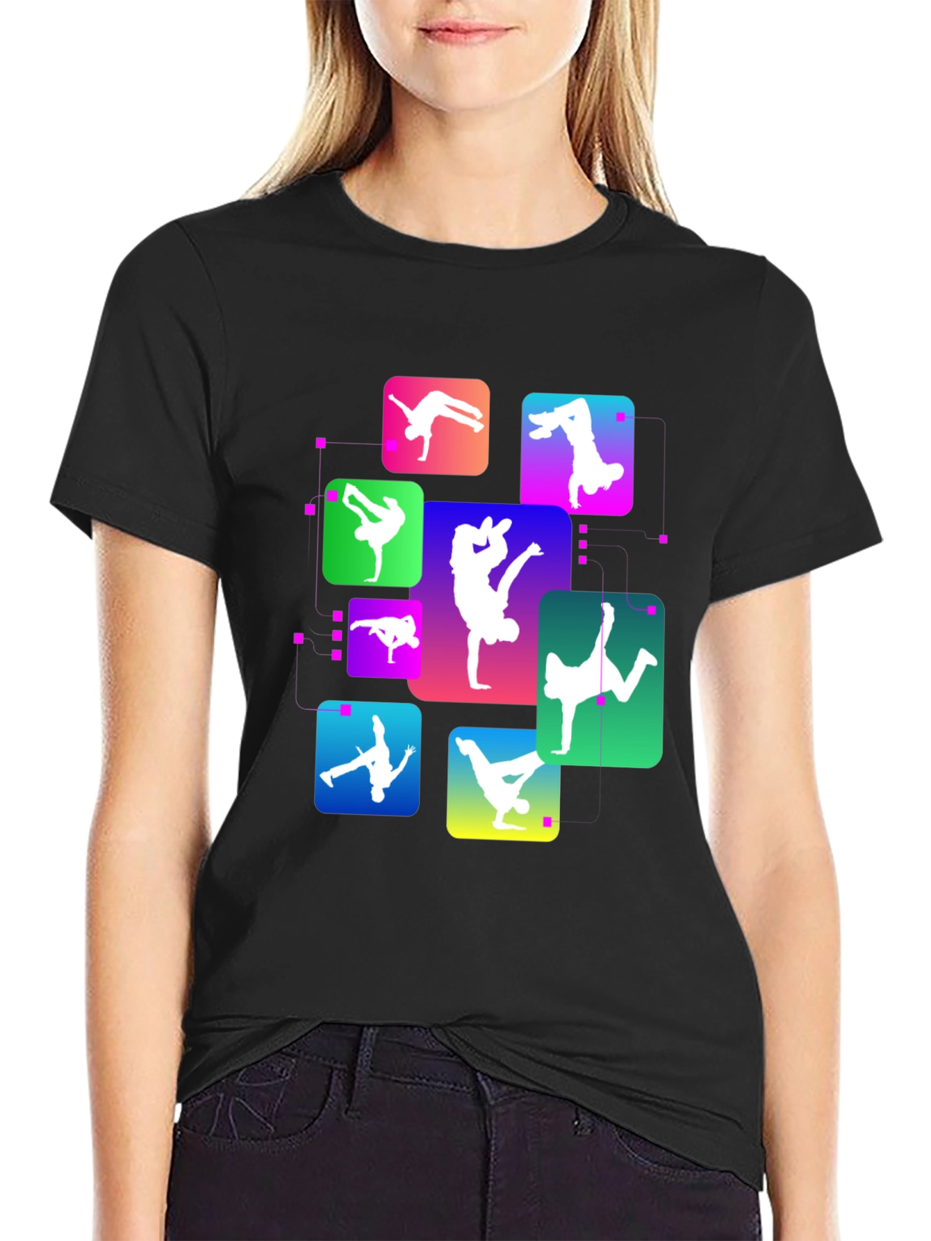 Breakdance Graphic Black T-Shirt