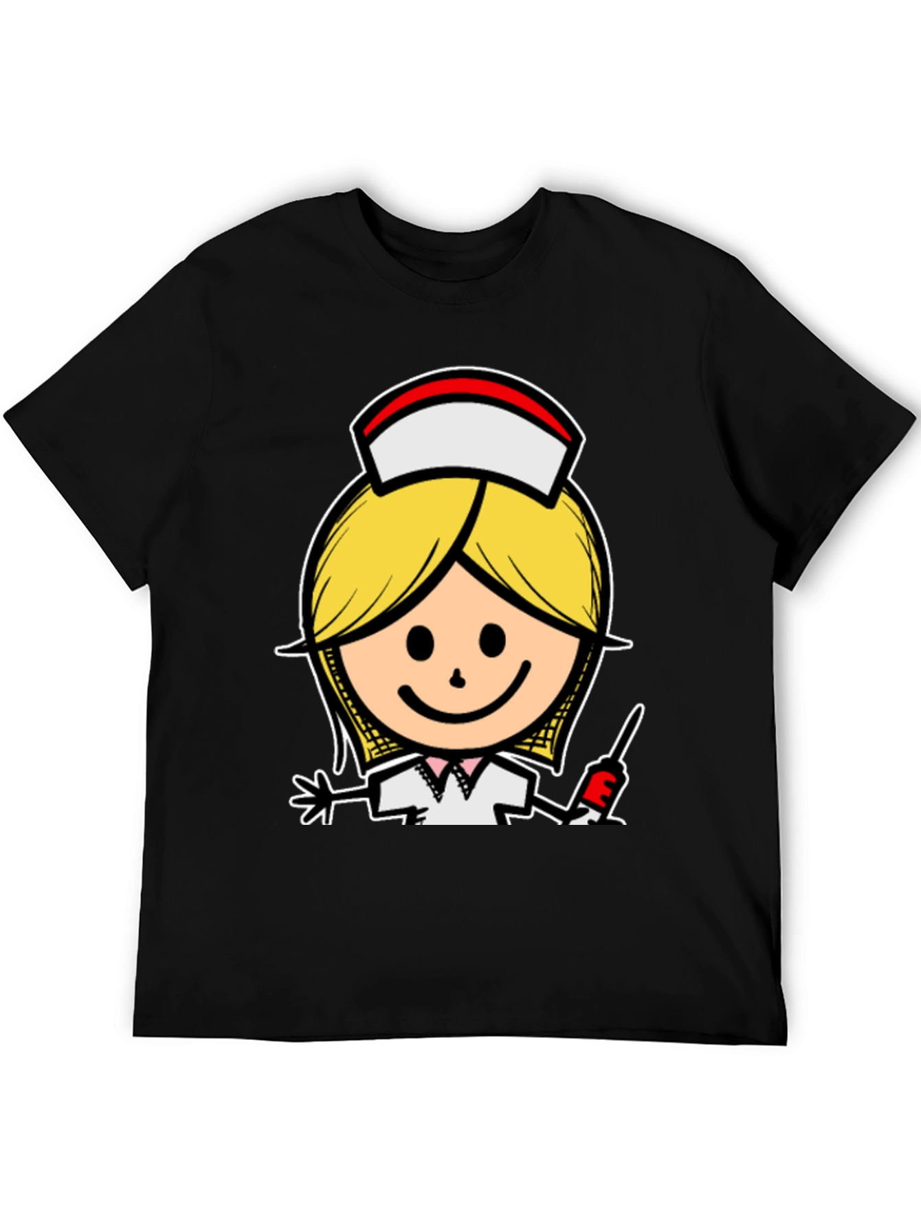 Cartoon Nurse T-Shirt - Unique Graphic Tee