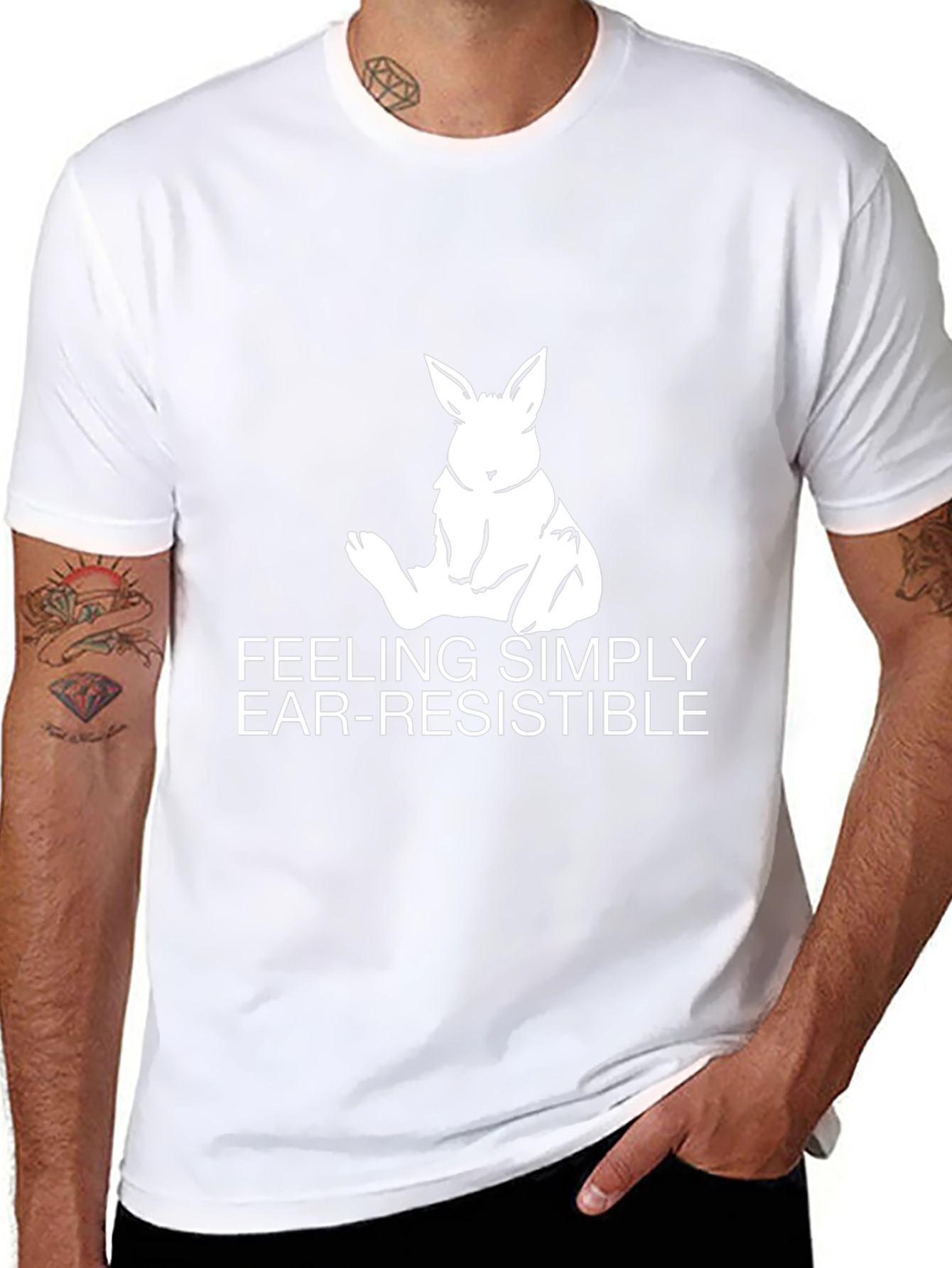 Ear-Resistible Bunny Graphic Tee