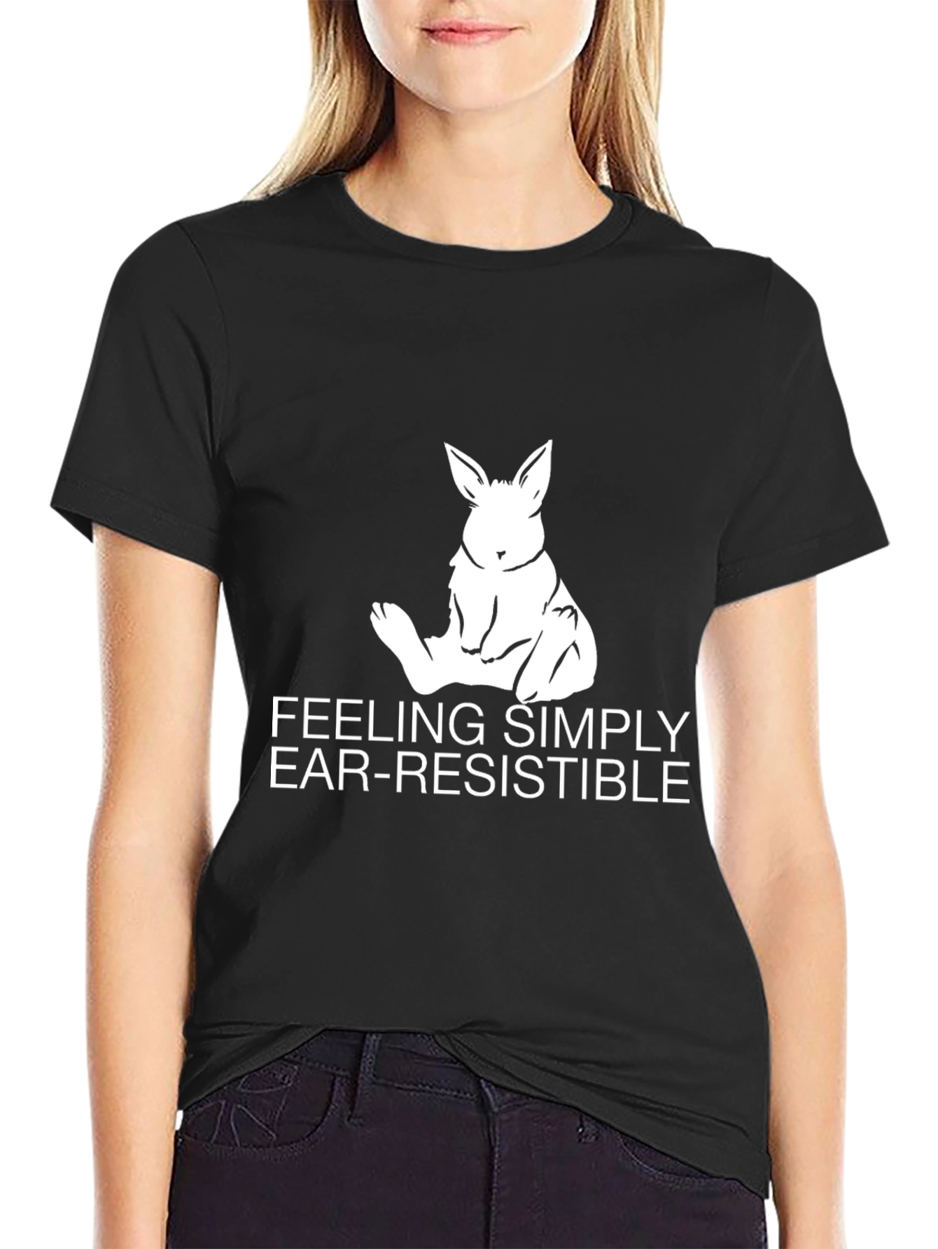 Ear-Resistible Bunny Graphic Tee