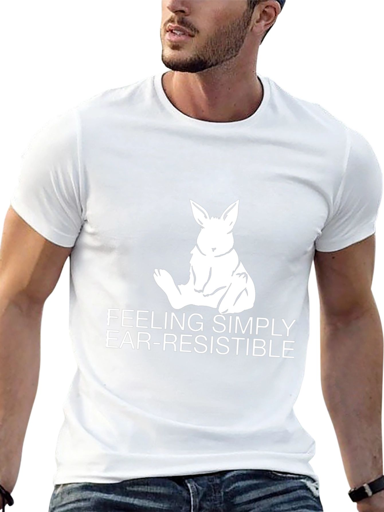 Ear-Resistible Bunny Graphic Tee