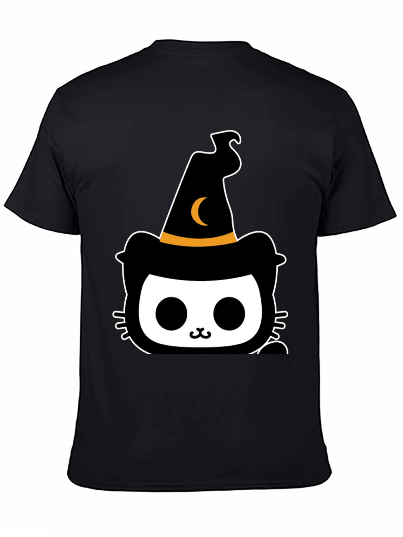 Halloween Cat Witch T-Shirt - Spooky Cute Tee