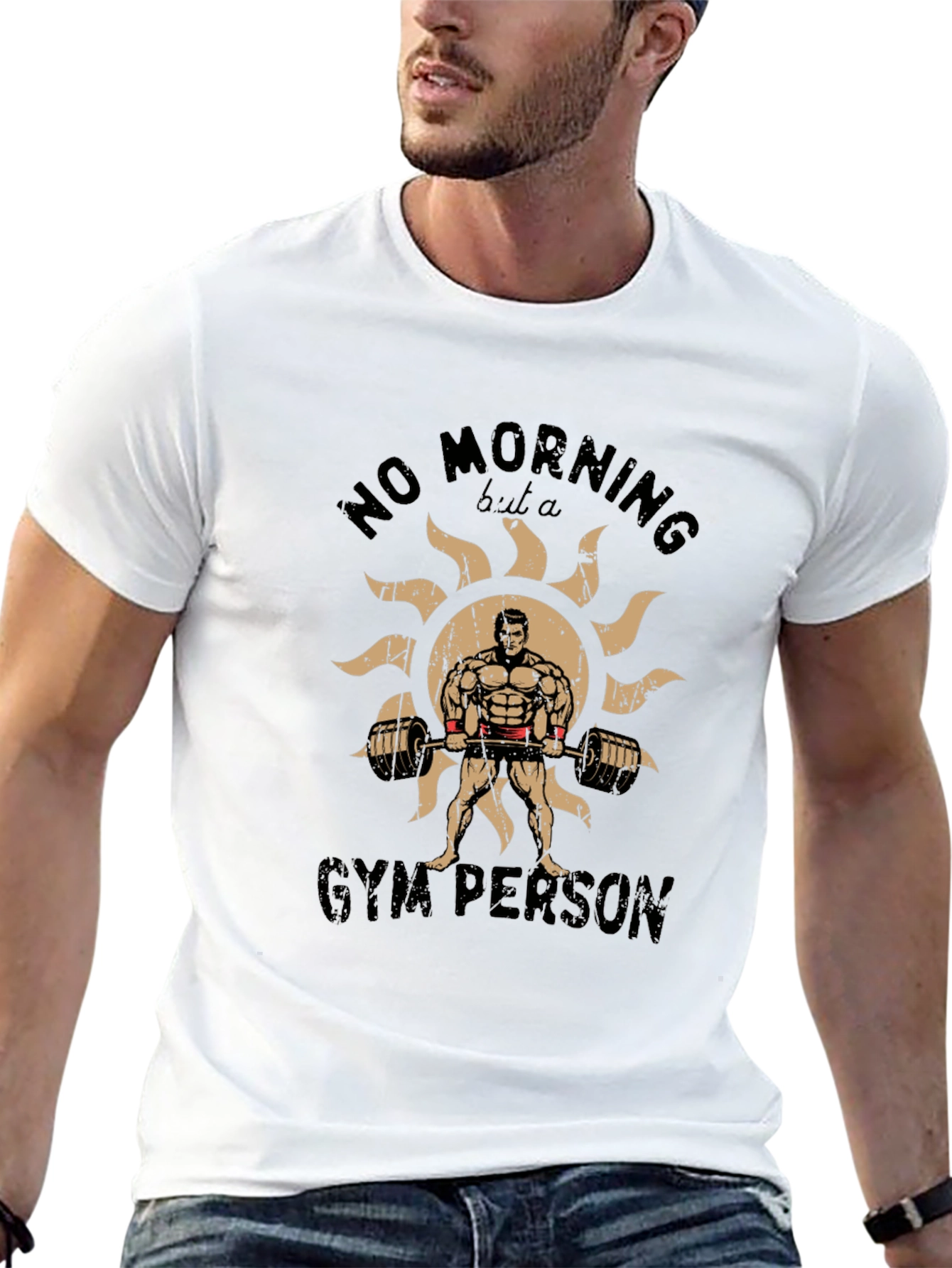 Gym Person Graphic T-Shirt