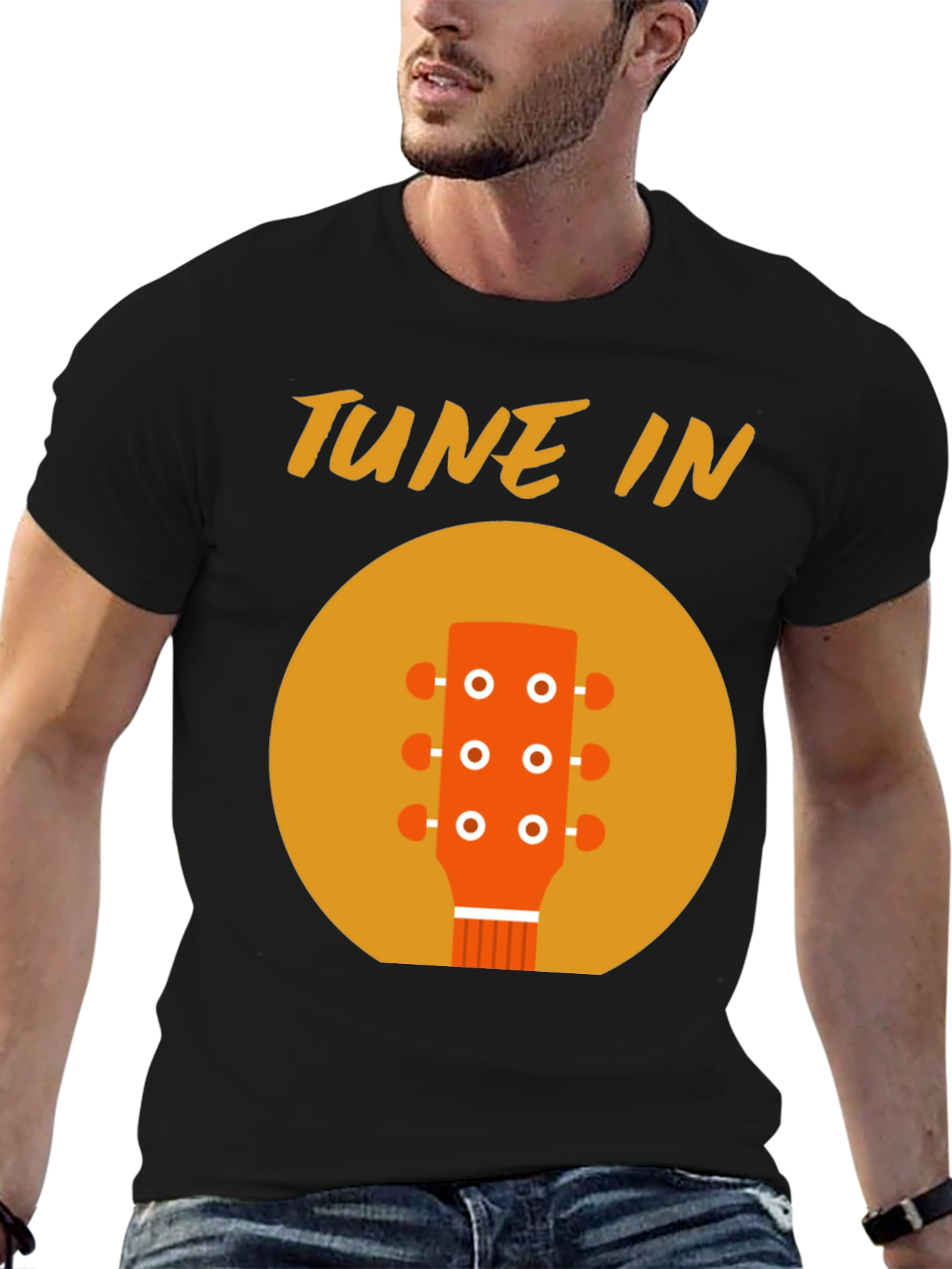Tune In Guitar Head T-Shirt