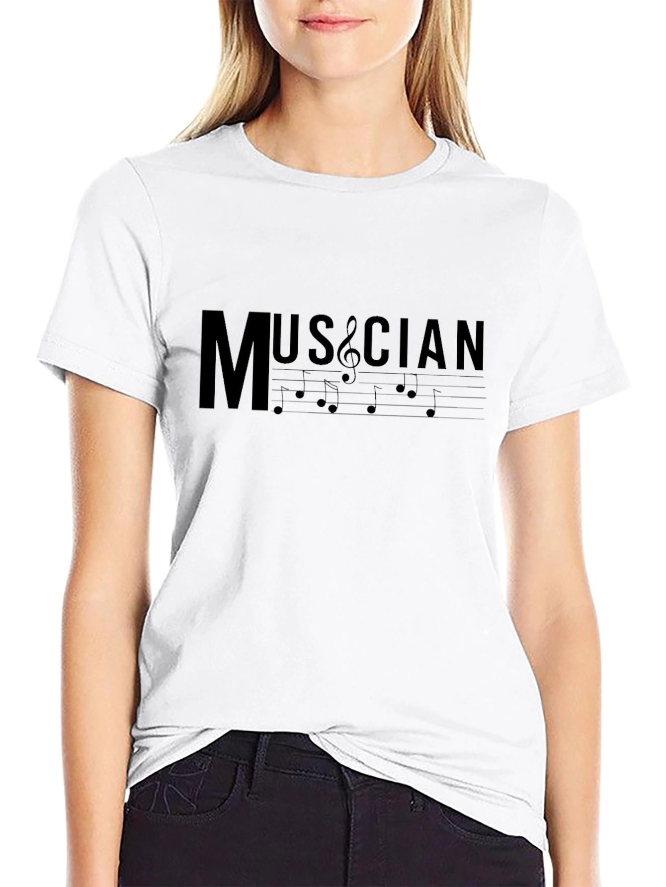 Musician T-Shirt - Music Notes Graphic Tee