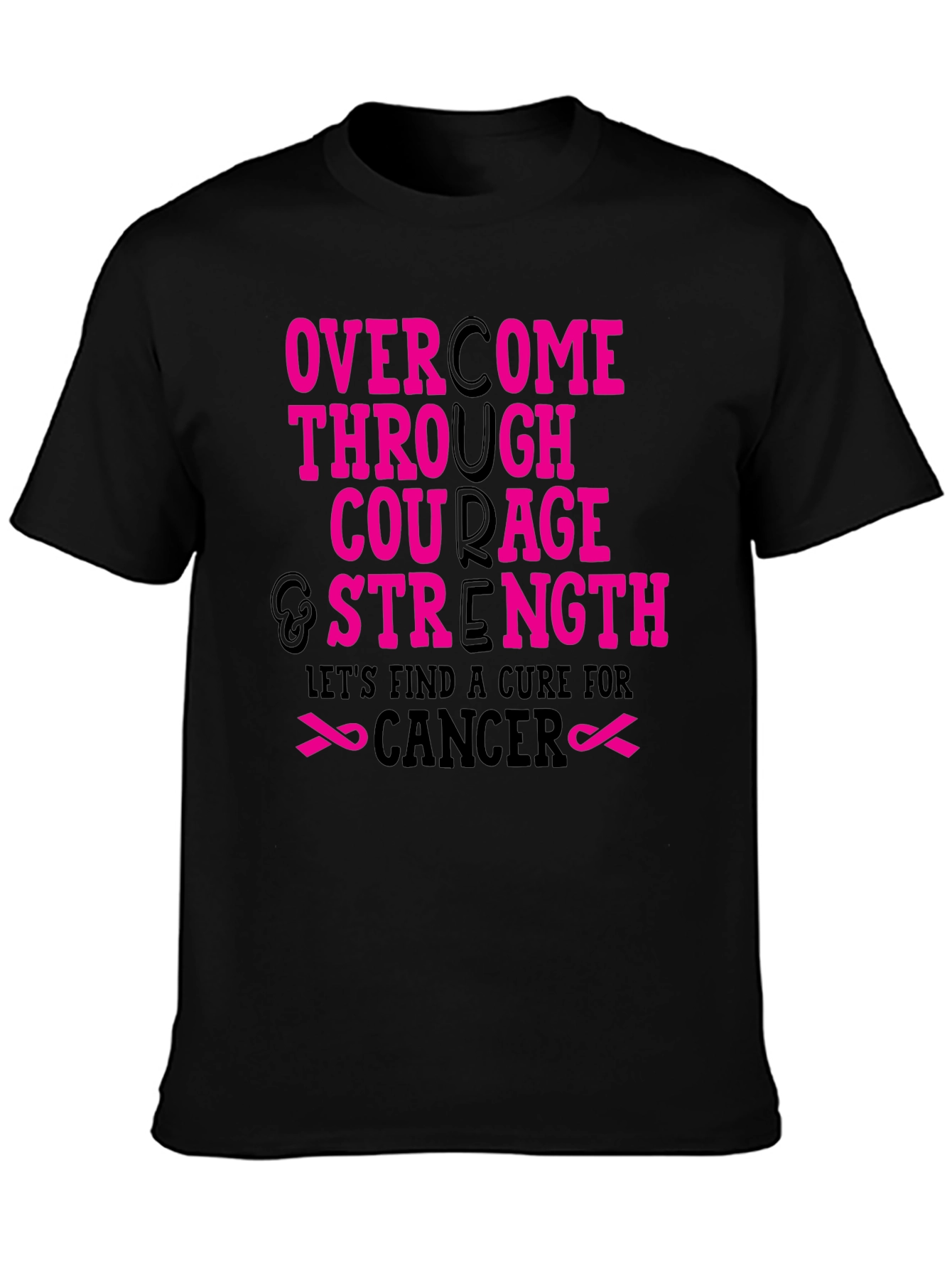 Courage & Strength Cancer Awareness T-Shirt