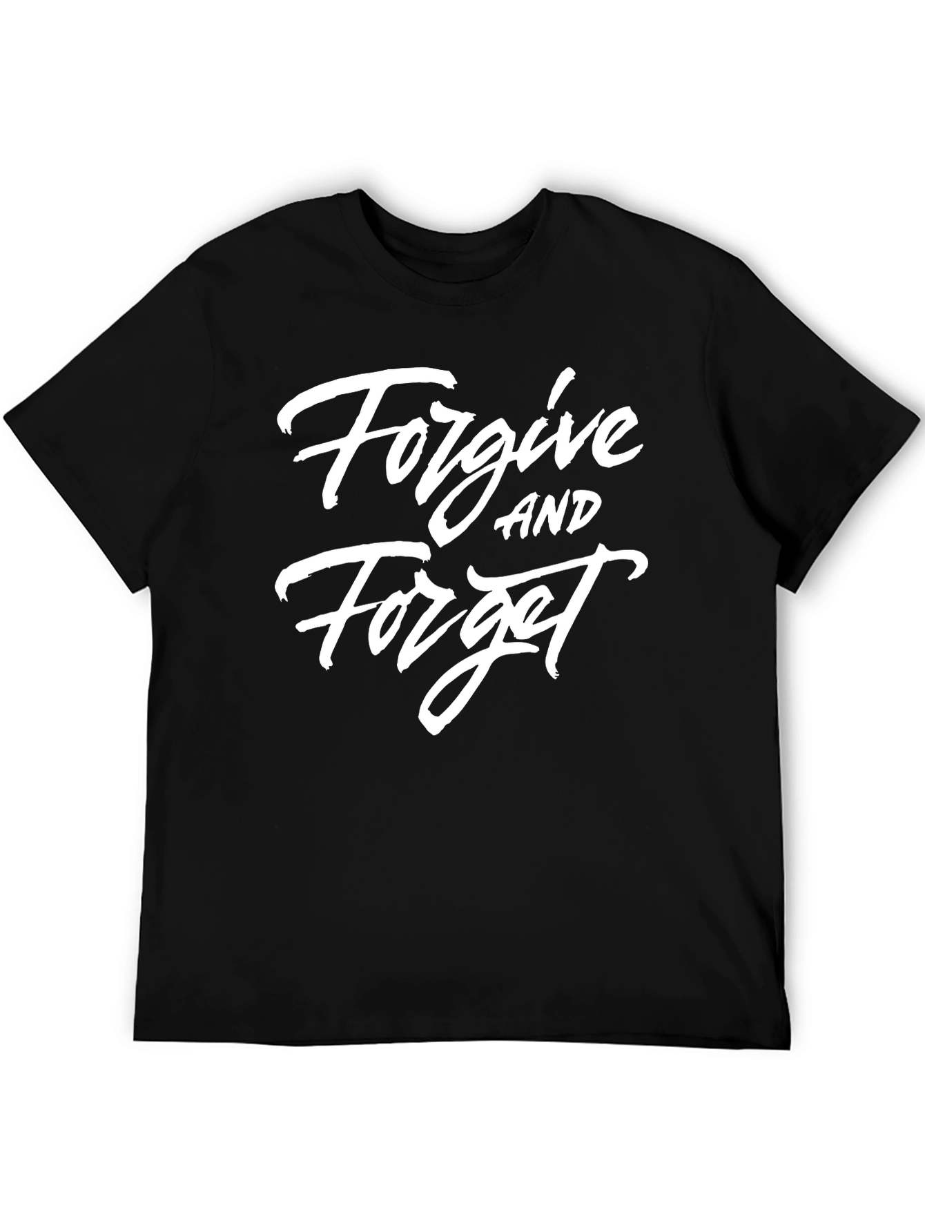 Forgive and Forget Black Graphic Tee