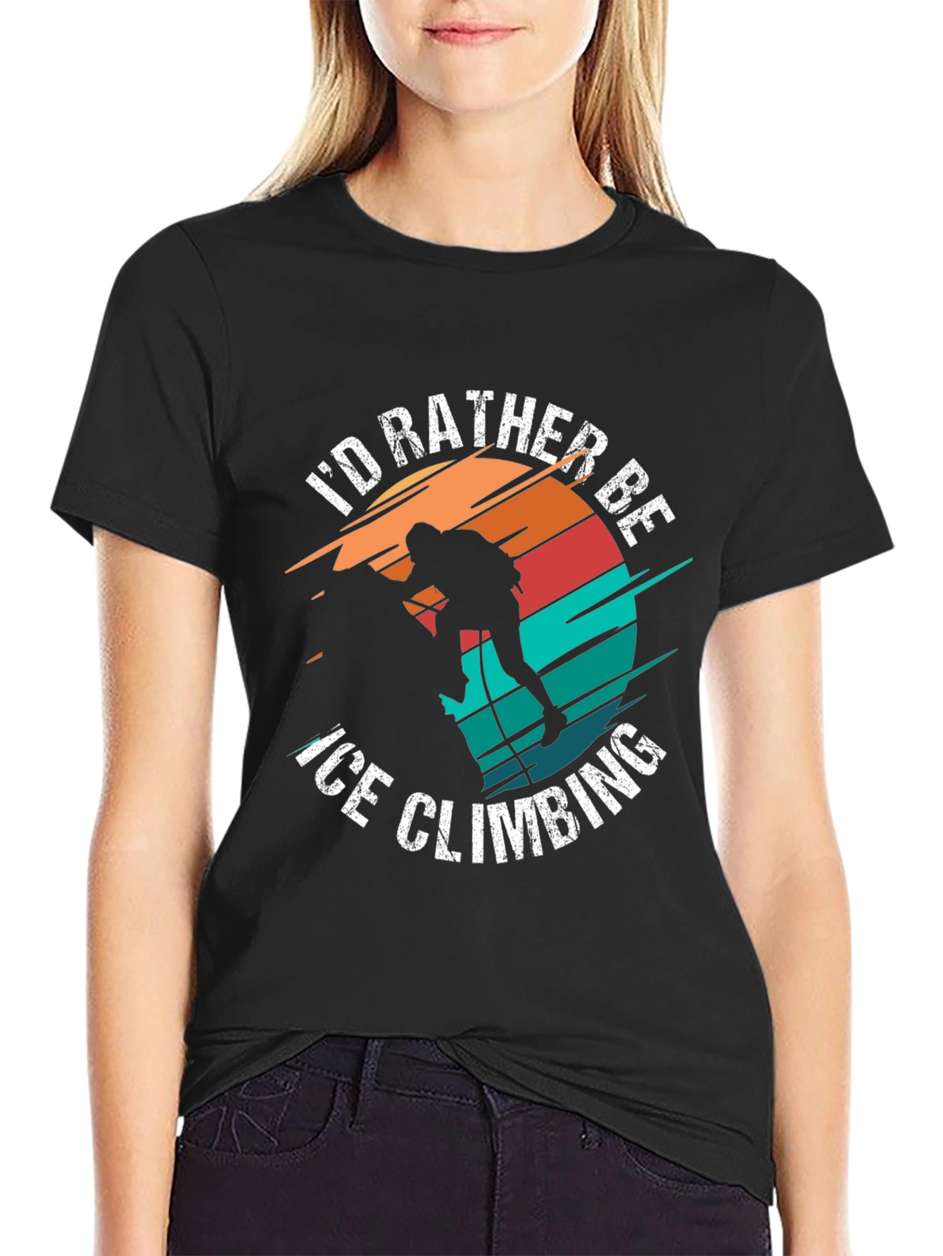 Ice Climbing Graphic T-Shirt for Adventurers