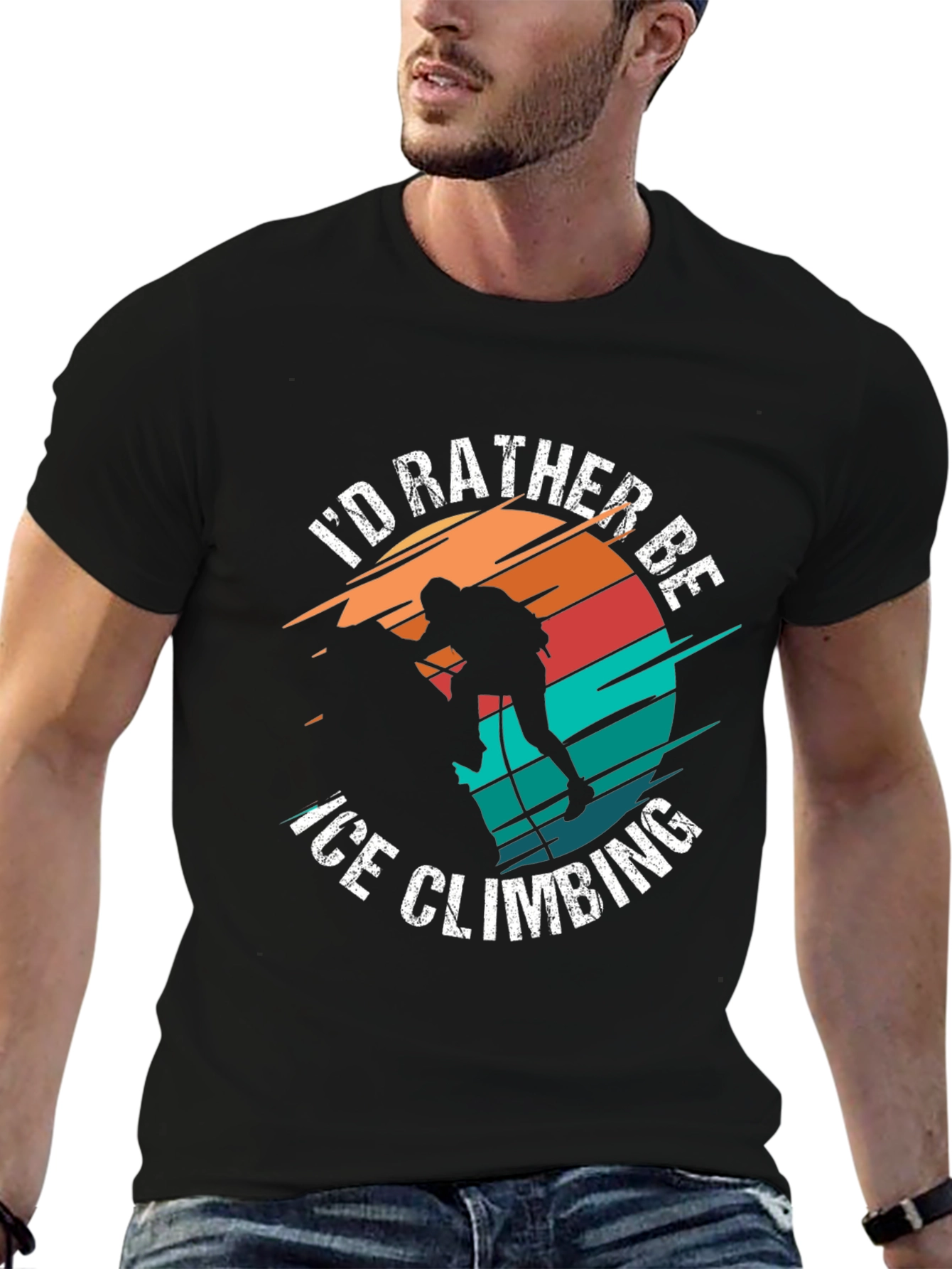 Ice Climbing Graphic T-Shirt for Adventurers