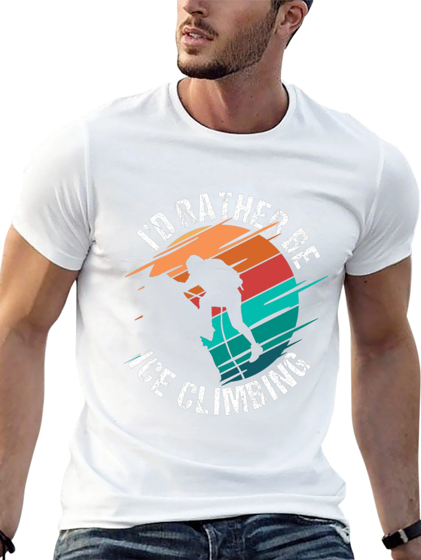 Ice Climbing Graphic T-Shirt for Adventurers
