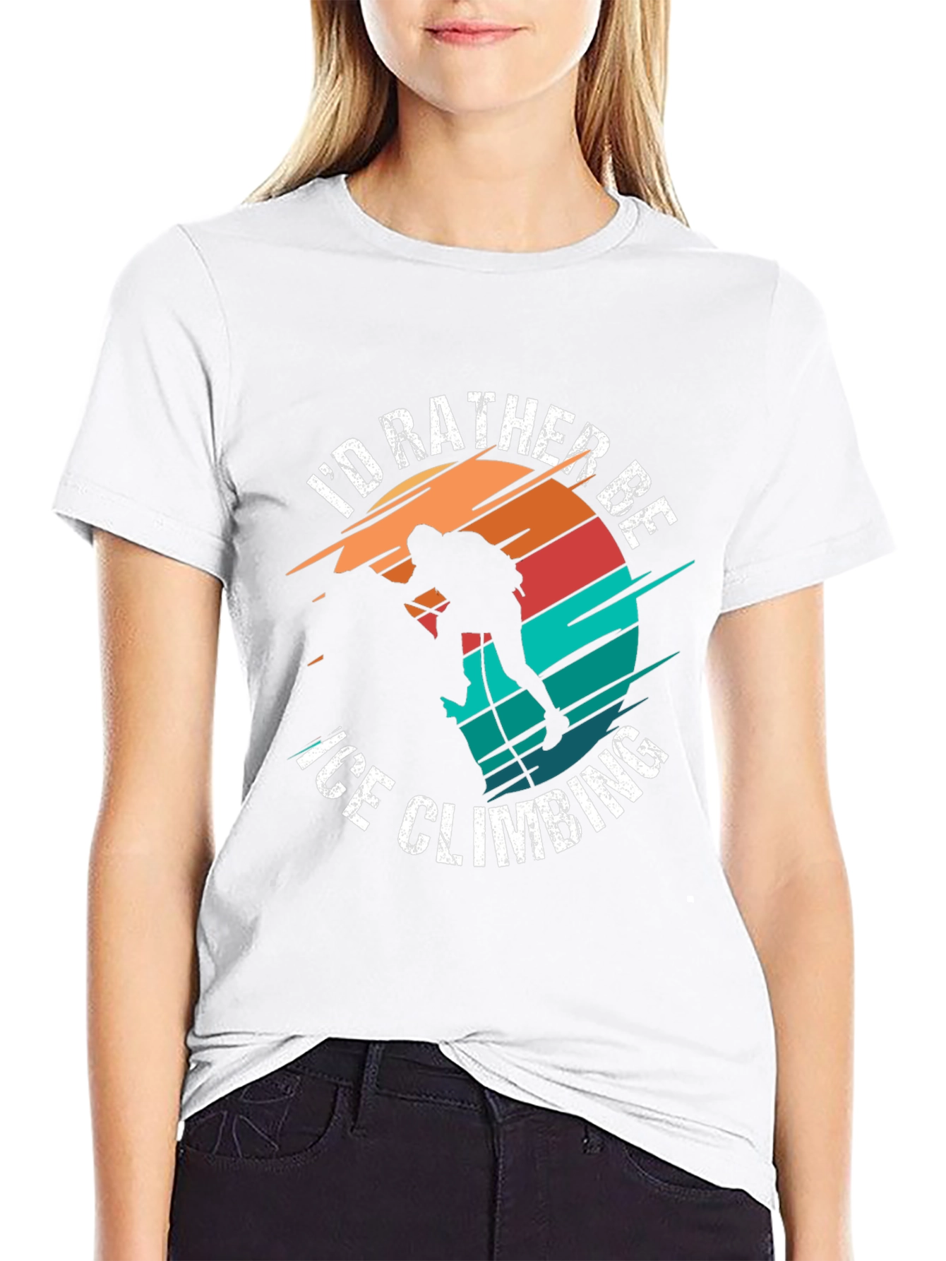 Ice Climbing Graphic T-Shirt for Adventurers