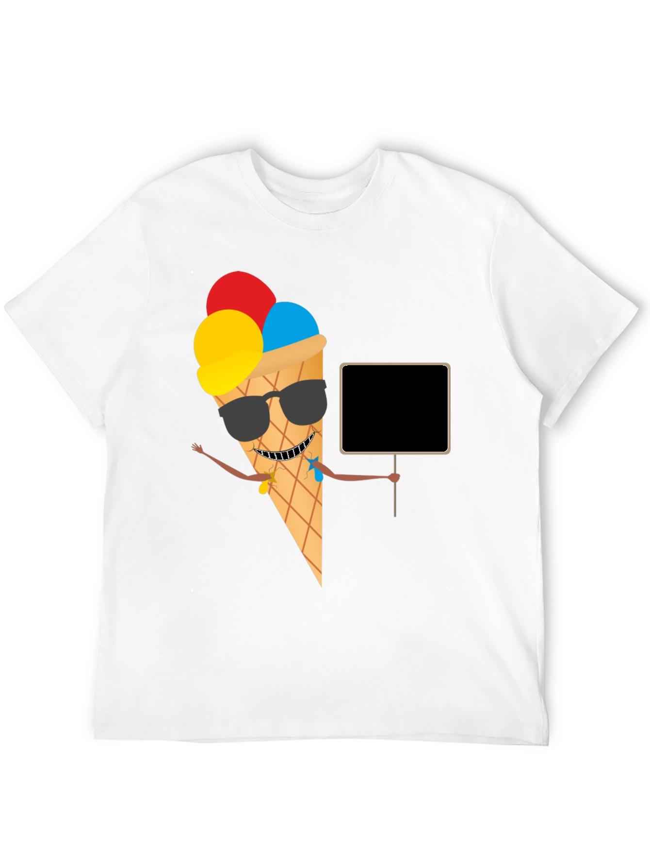 Cool Ice Cream Cone Graphic T-Shirt