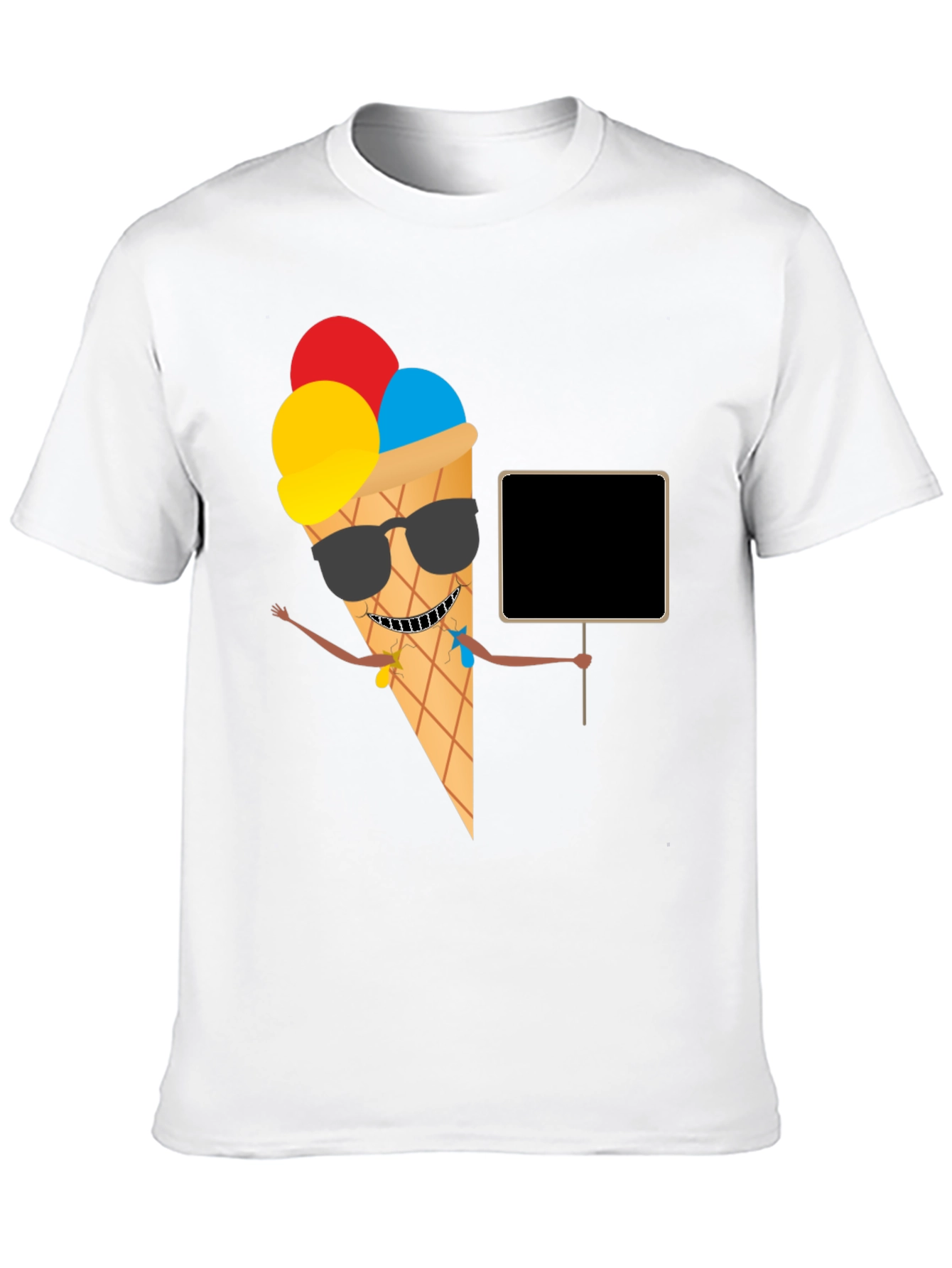 Cool Ice Cream Cone Graphic T-Shirt