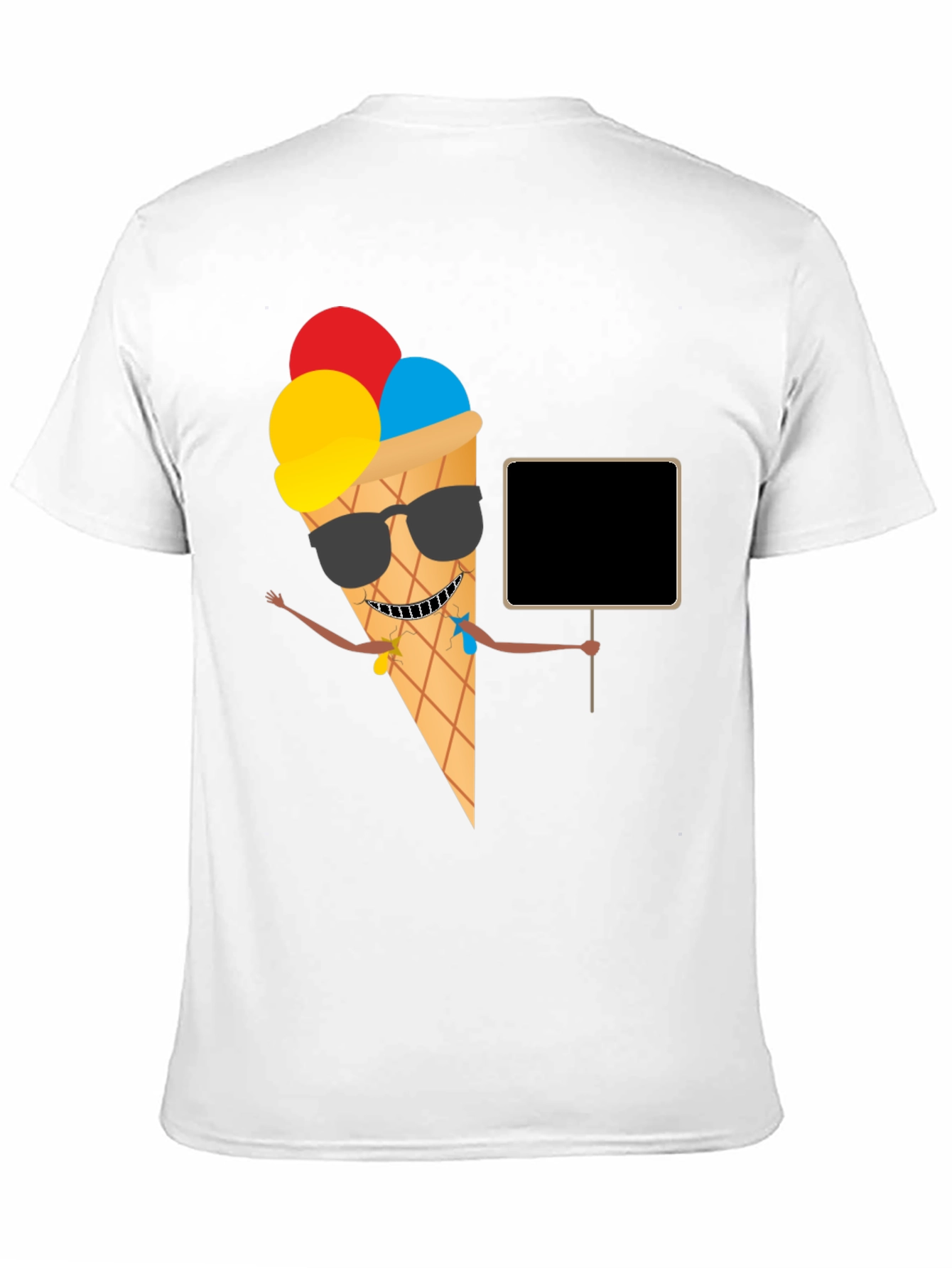 Cool Ice Cream Cone Graphic T-Shirt