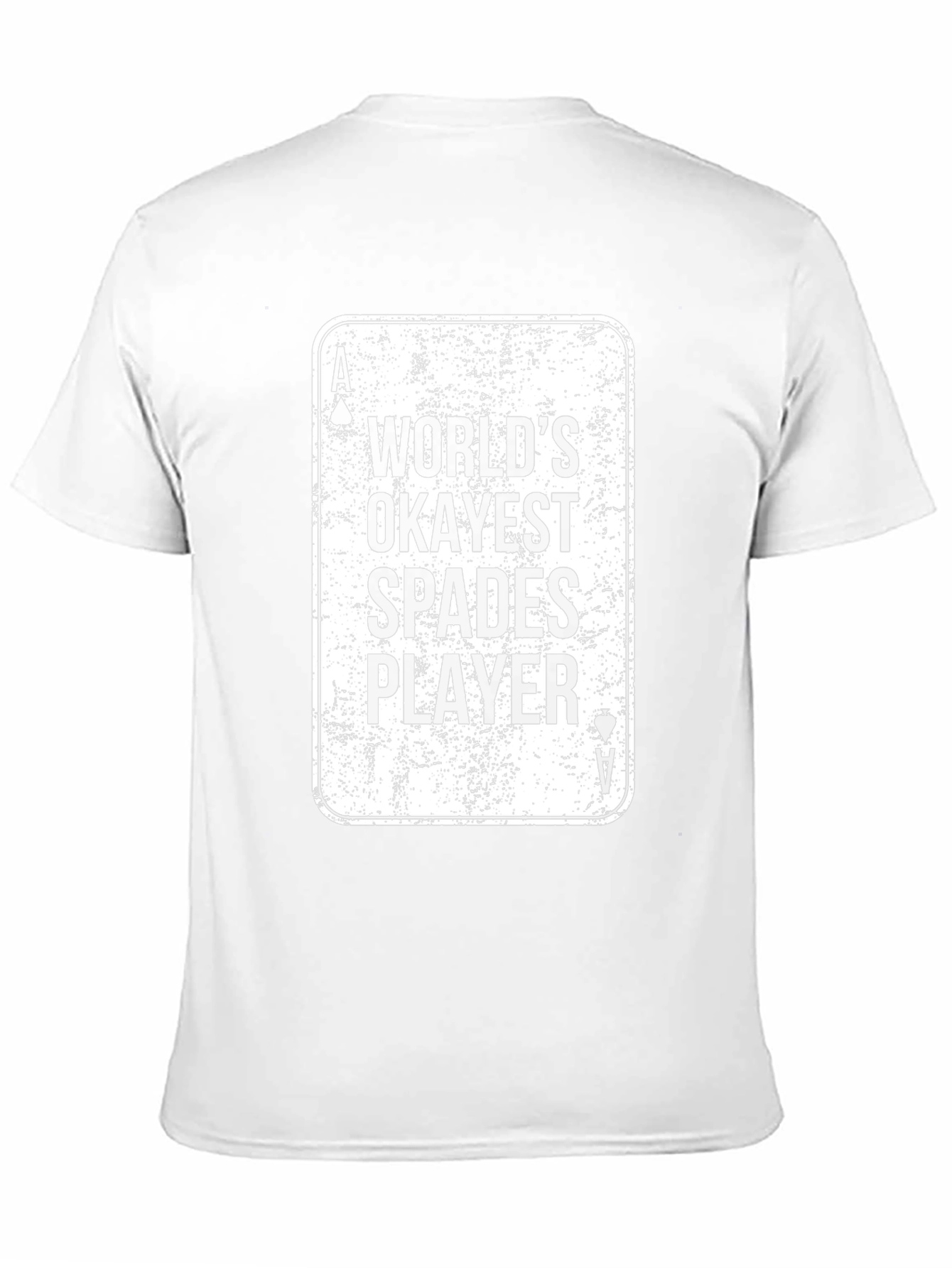 Worlds Okayest Spades Player Black T-Shirt