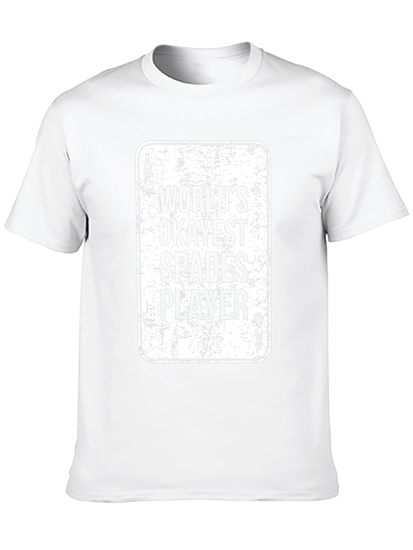 Worlds Okayest Spades Player Black T-Shirt
