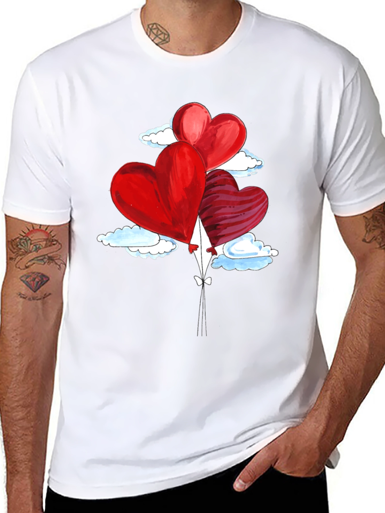 Heart Balloons Valentines T-Shirt