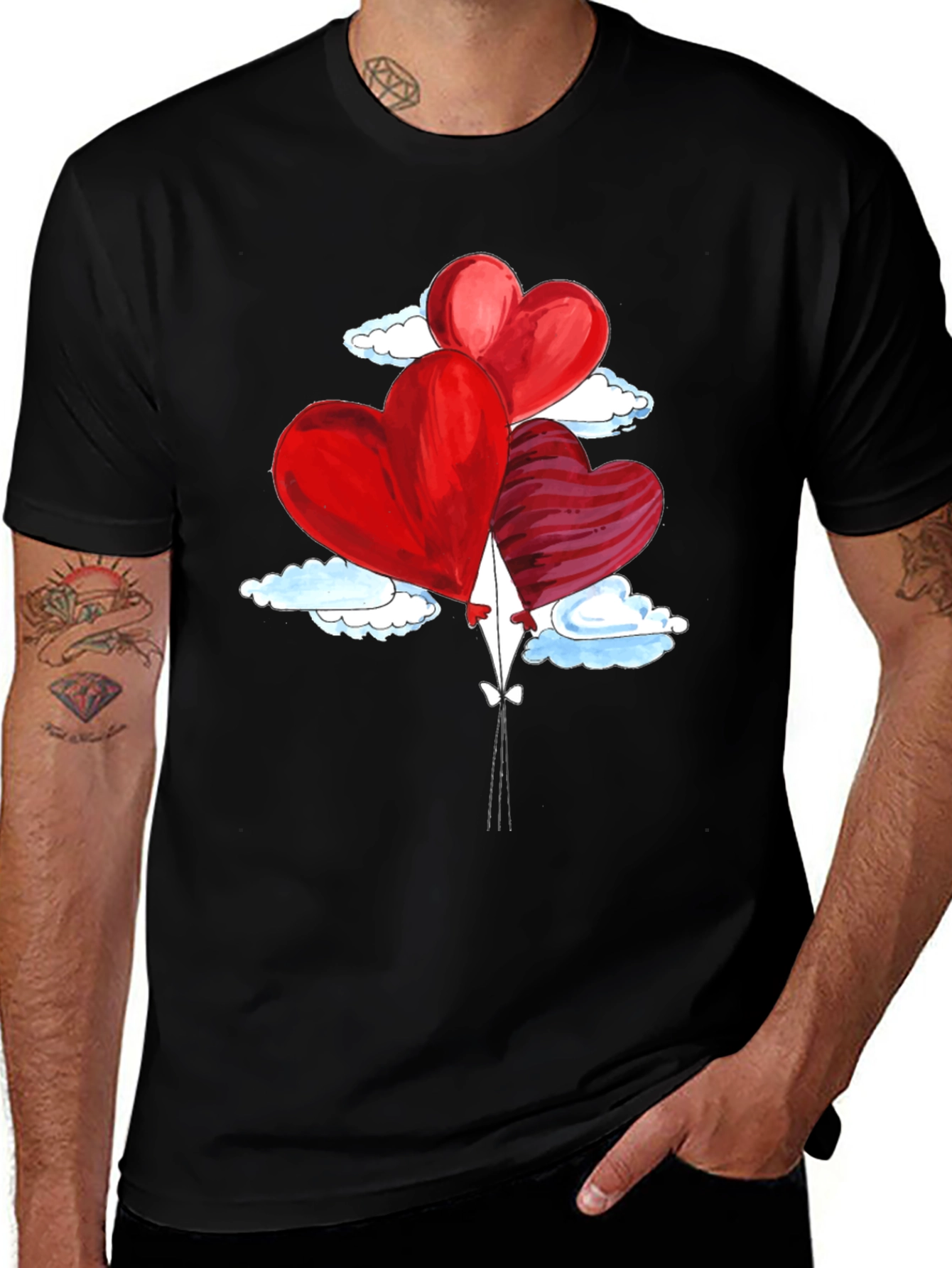 Heart Balloons Valentines T-Shirt