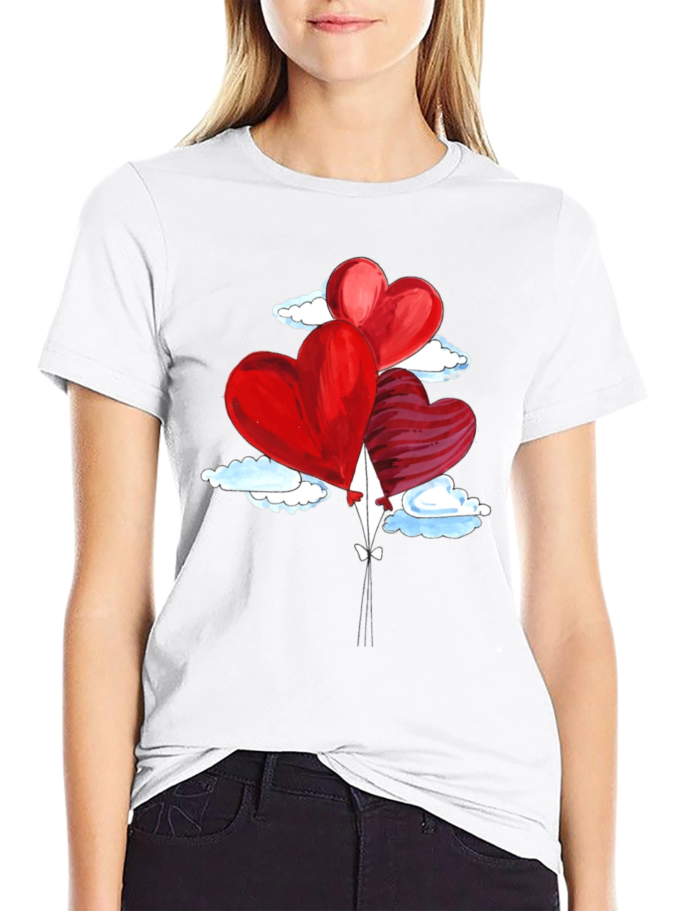 Heart Balloons Valentines T-Shirt