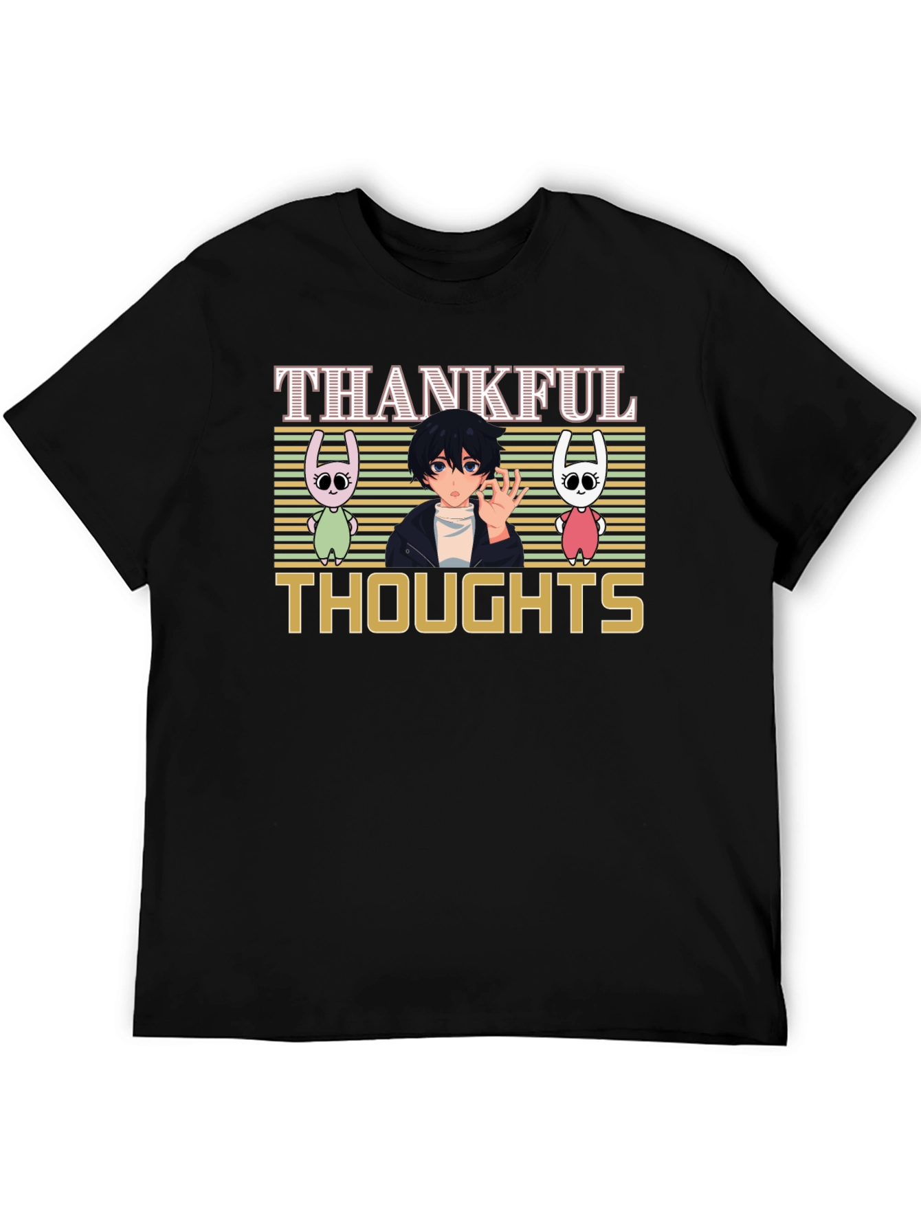 Thankful Thoughts Anime Graphic T-Shirt