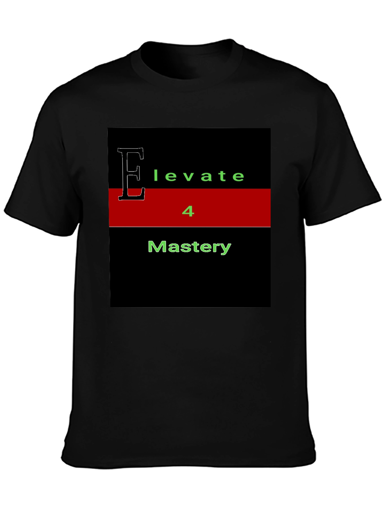 Elevate 4 Mastery T-Shirt - Black Graphic Tee