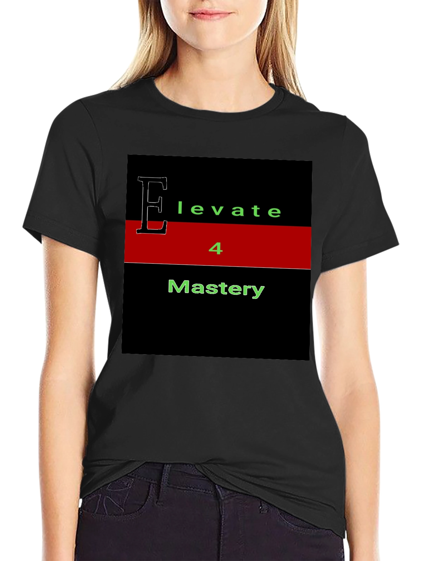 Elevate 4 Mastery T-Shirt - Black Graphic Tee