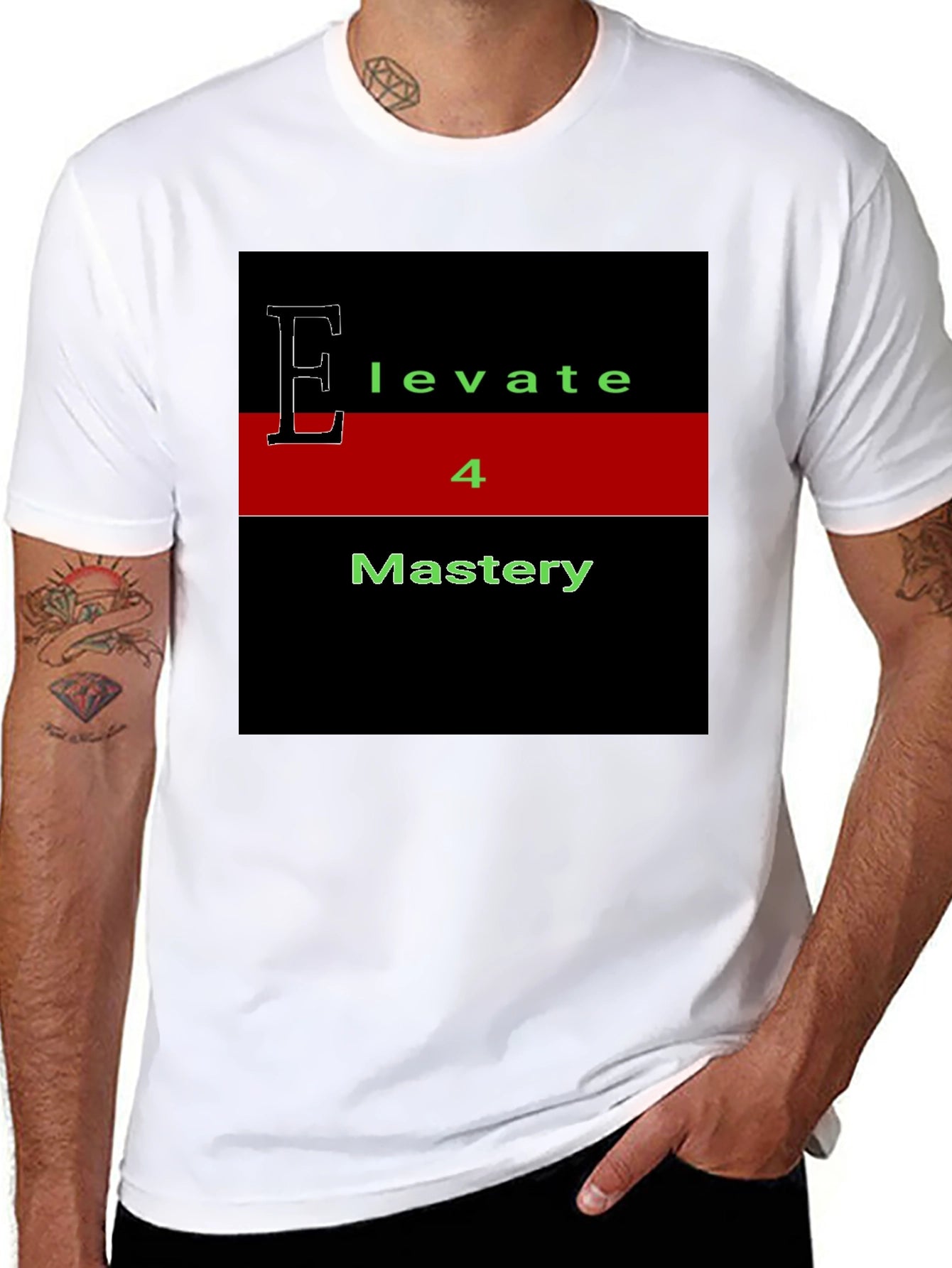 Elevate 4 Mastery T-Shirt - Black Graphic Tee