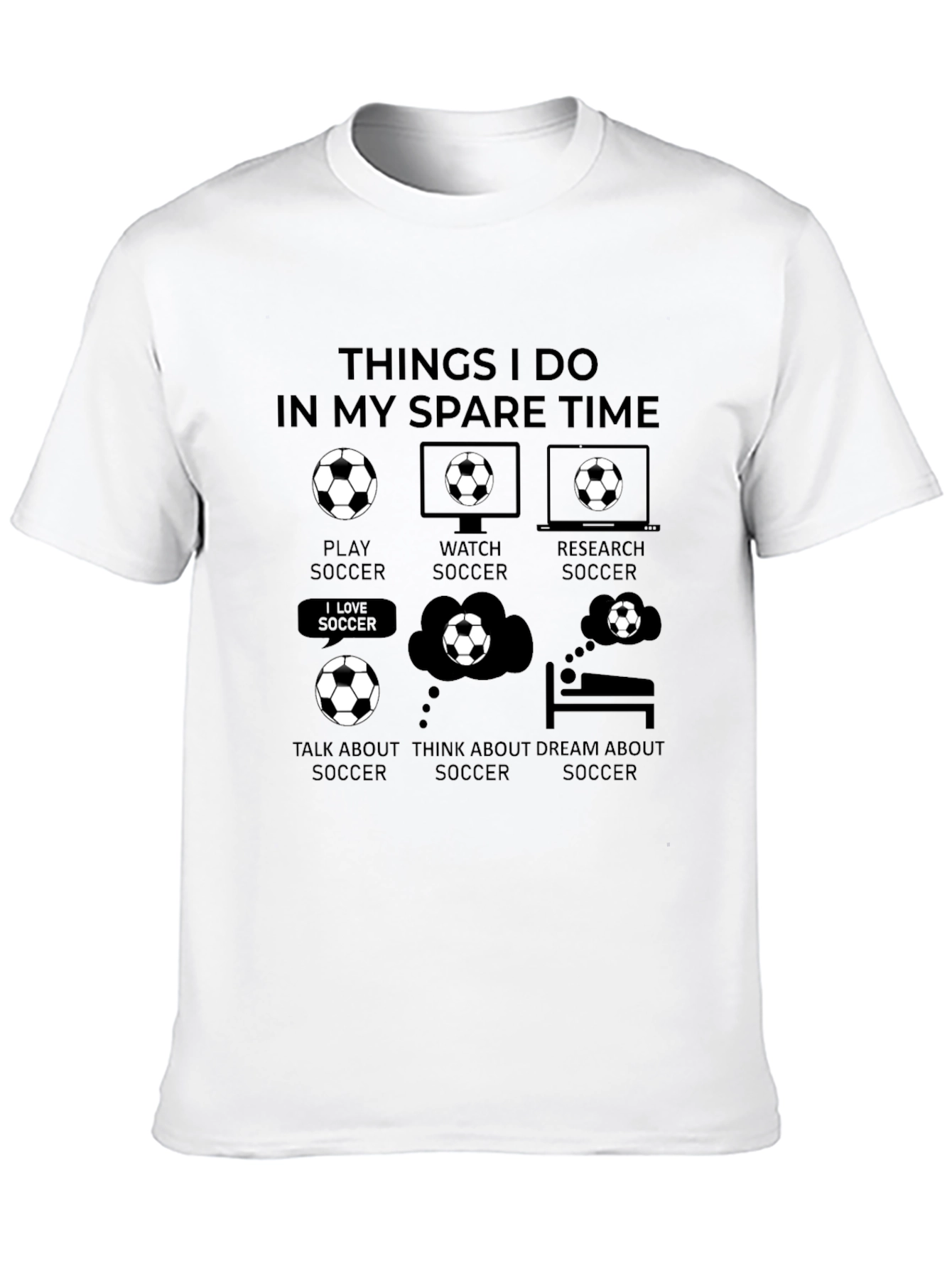 Soccer Lover T-Shirt - Spare Time Activities Graphic Tee