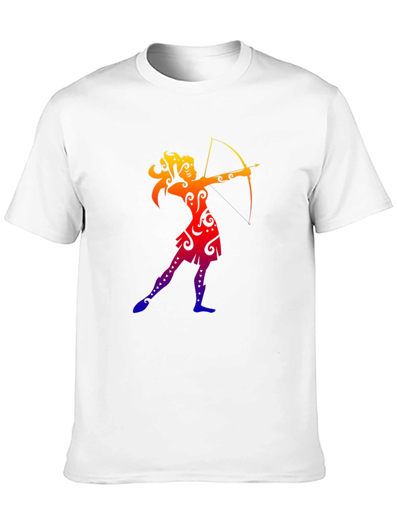 Archer Graphic Tee - Black Casual T-Shirt