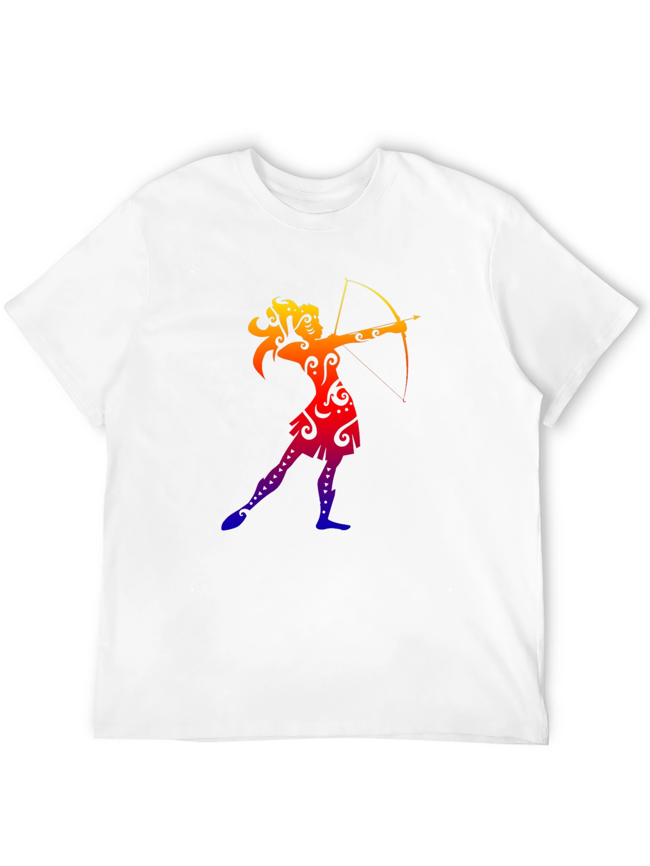 Archer Graphic Tee - Black Casual T-Shirt
