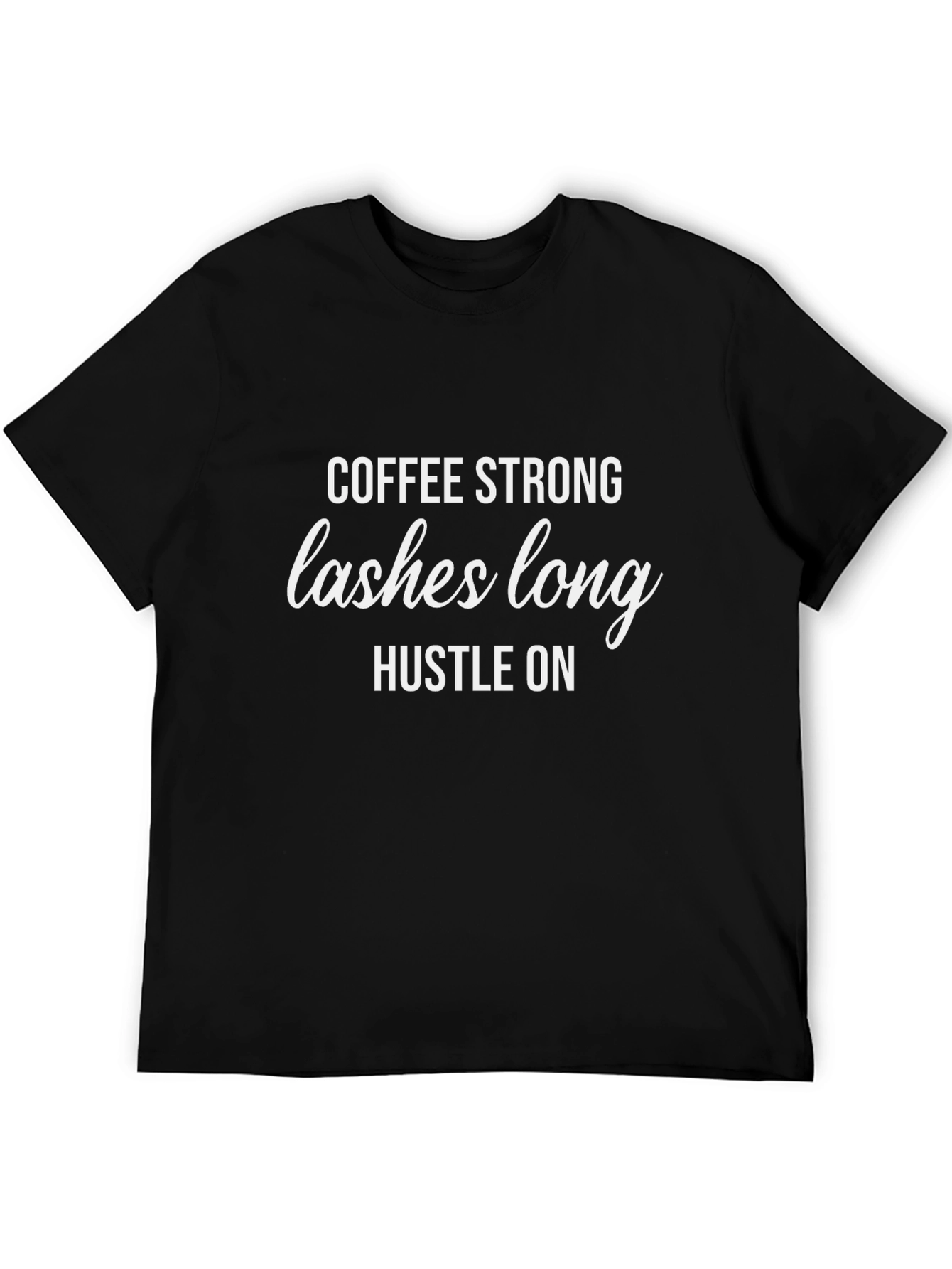 Coffee Strong Lashes Long T-Shirt