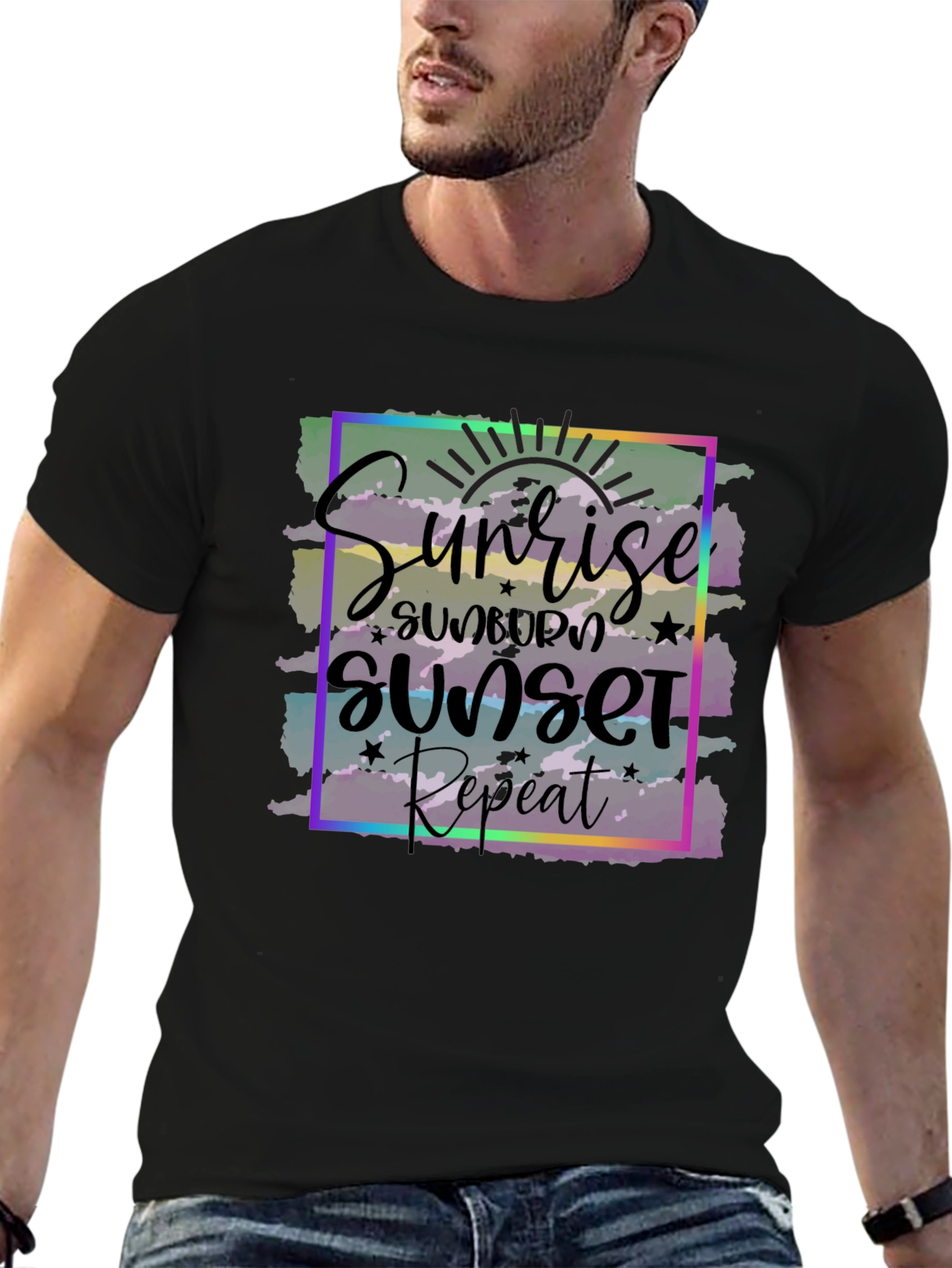 Sunrise Sunset Repeat Graphic T-Shirt