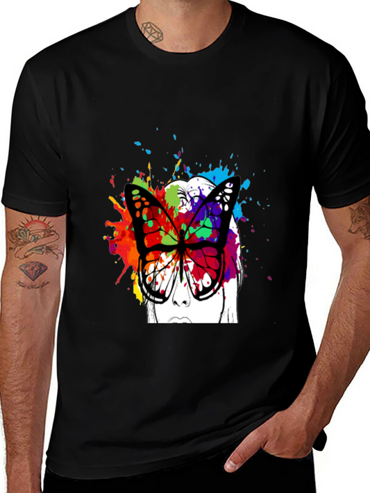 Butterfly Splash T-Shirt - Colorful Graphic Tee