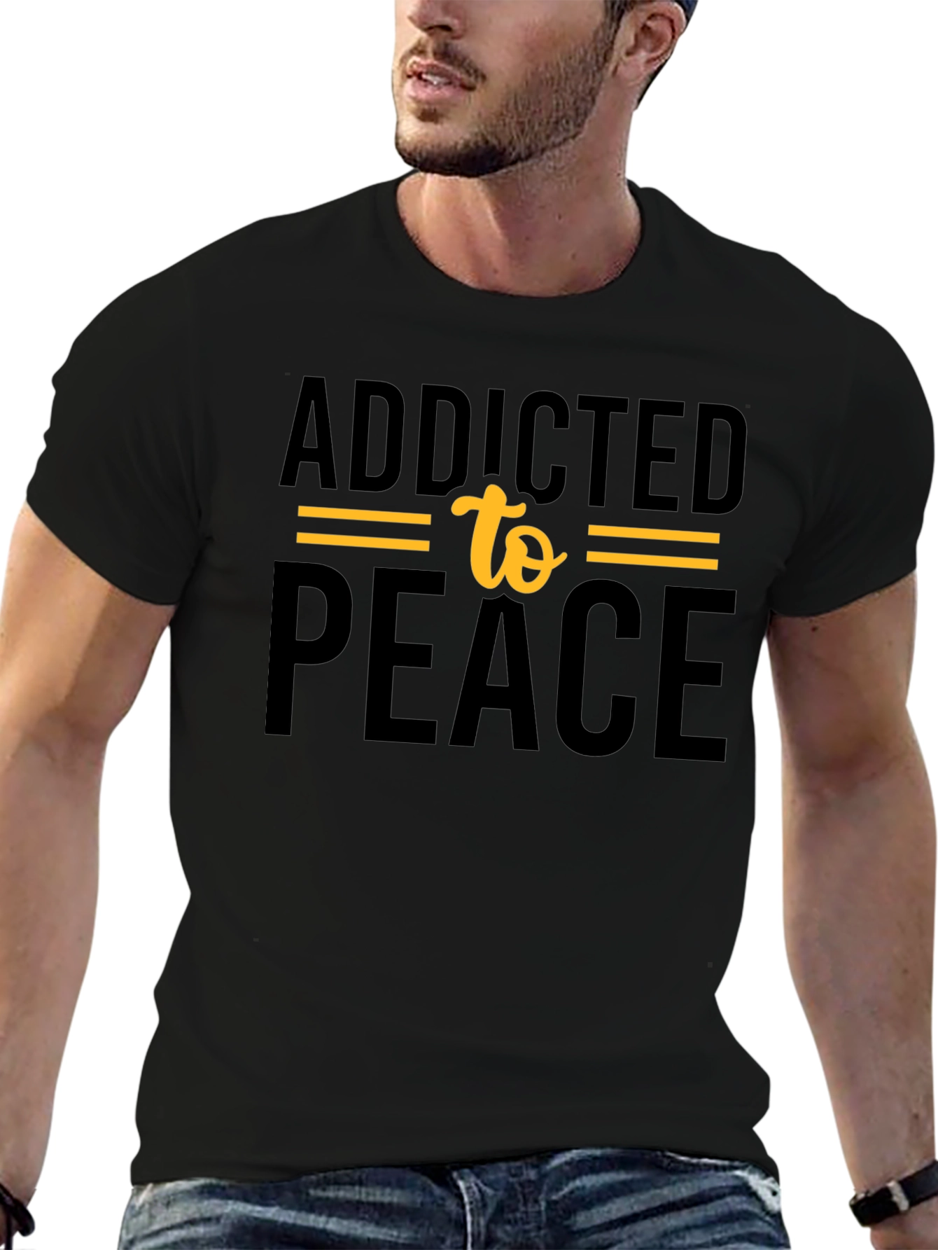 Addicted to Peace Graphic T-Shirt