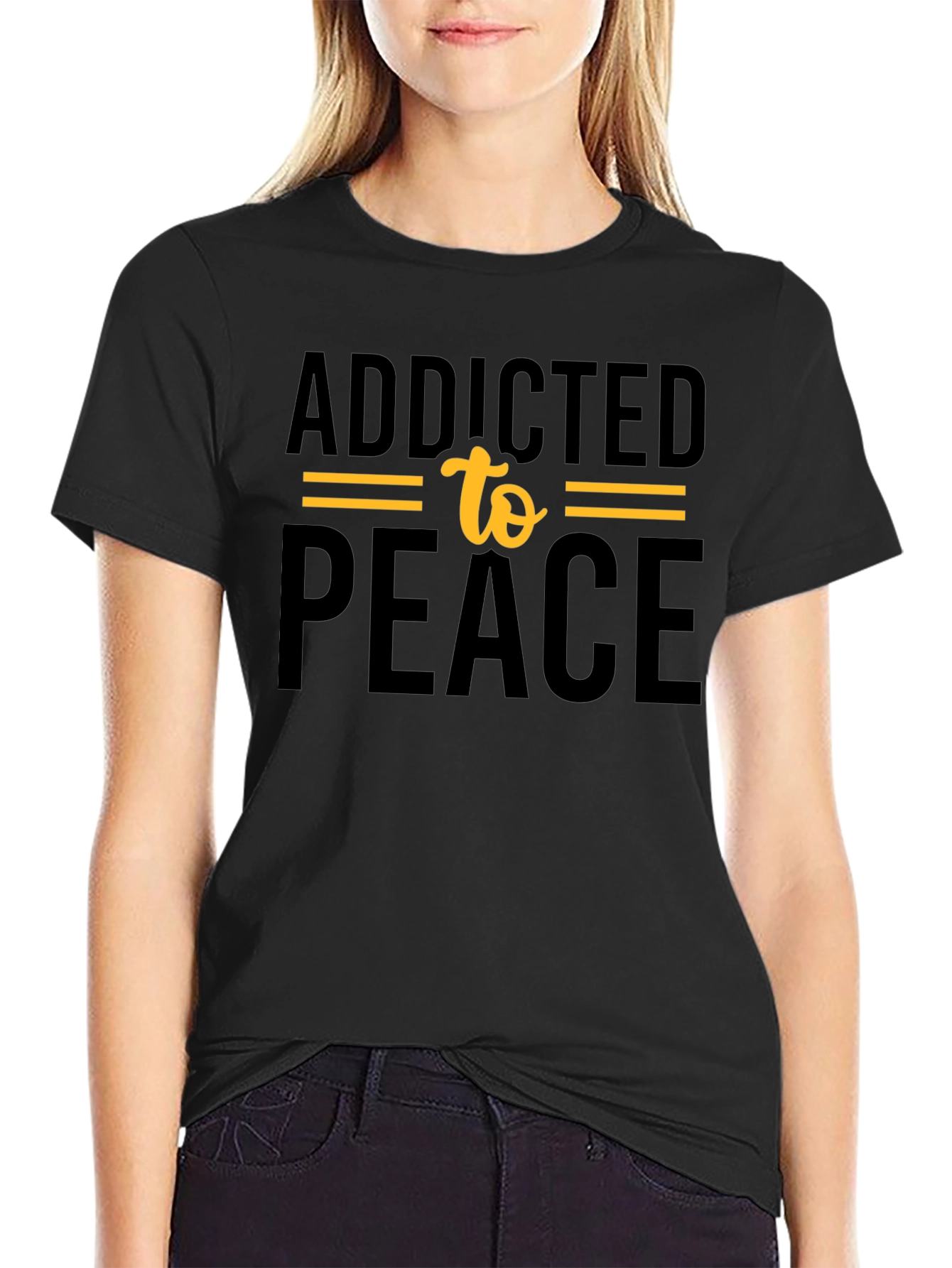 Addicted to Peace Graphic T-Shirt