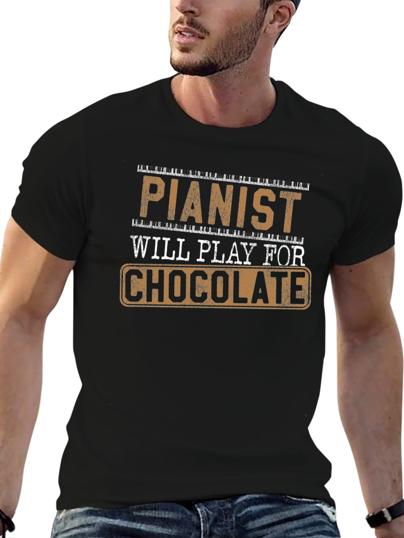 Pianist Will Play For Chocolate Novelty T-Shirt