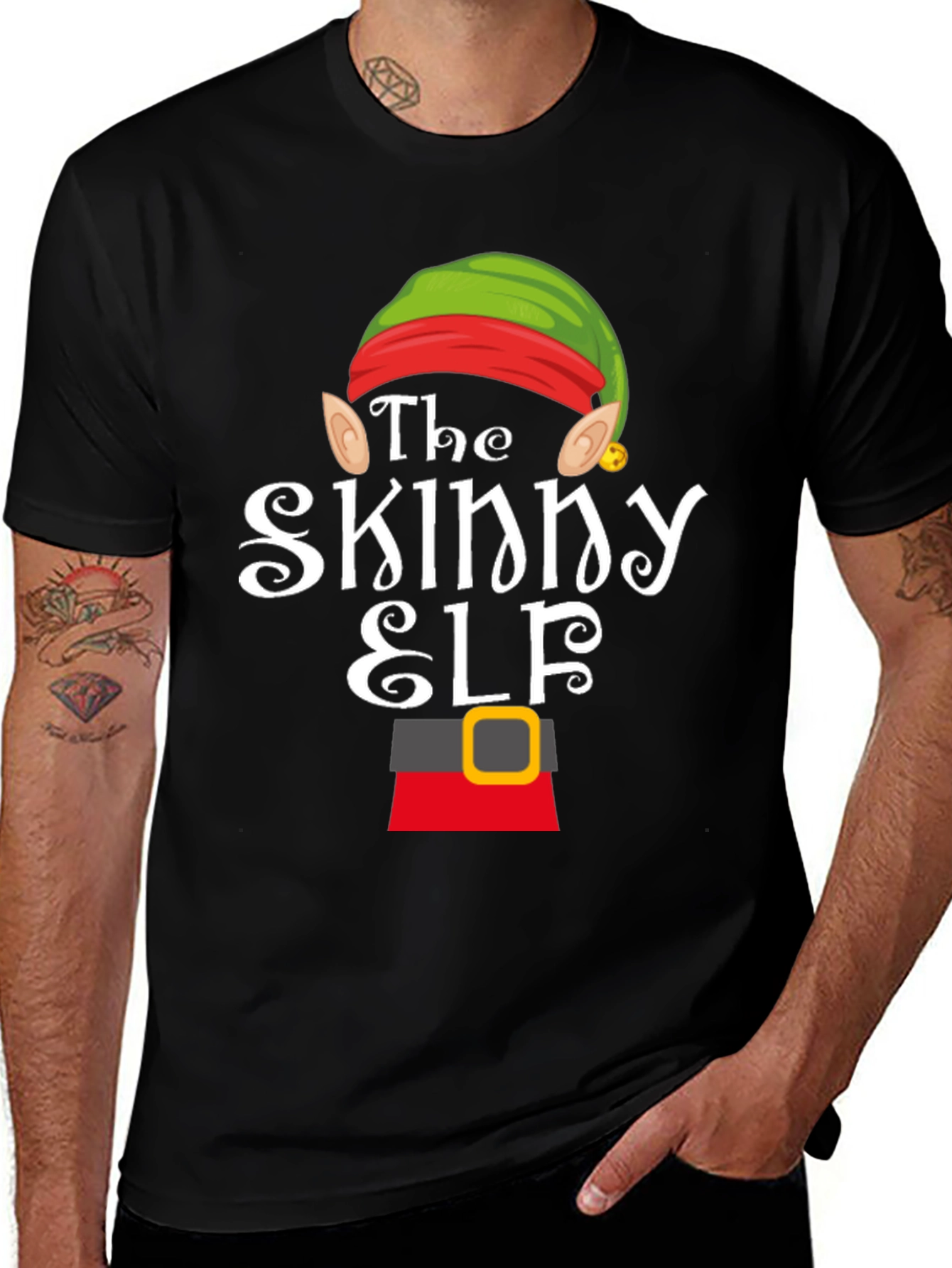 The Skinny Elf Christmas Holiday T-Shirt